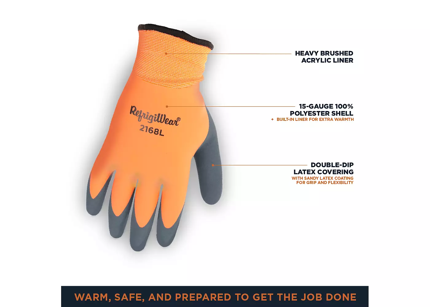 Мужские двухслойные водонепроницаемые перчатки RefrigiWear Double Dip