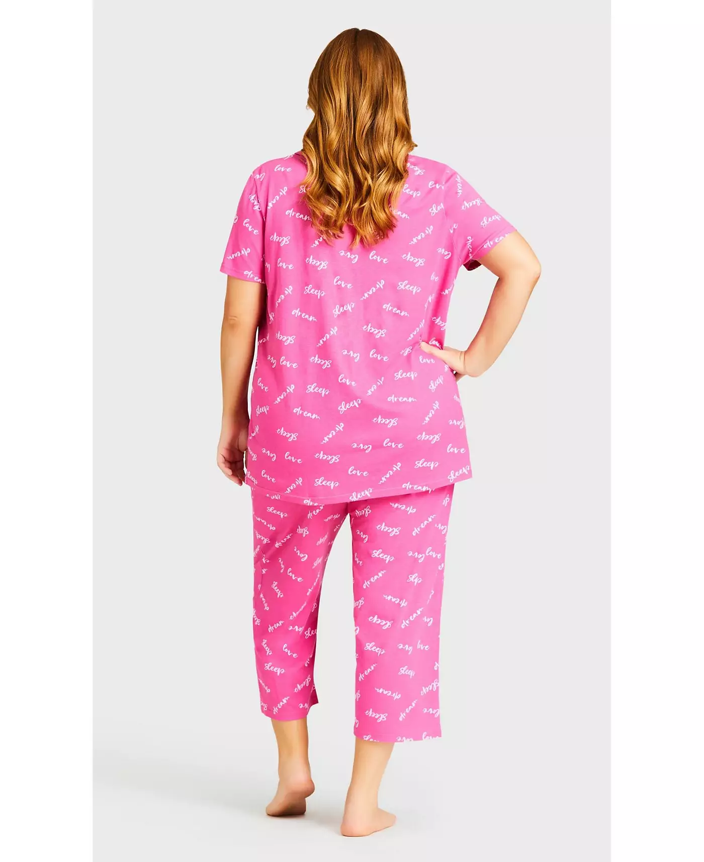 AVENUE Женский топ для сна на пуговицах больших размеров