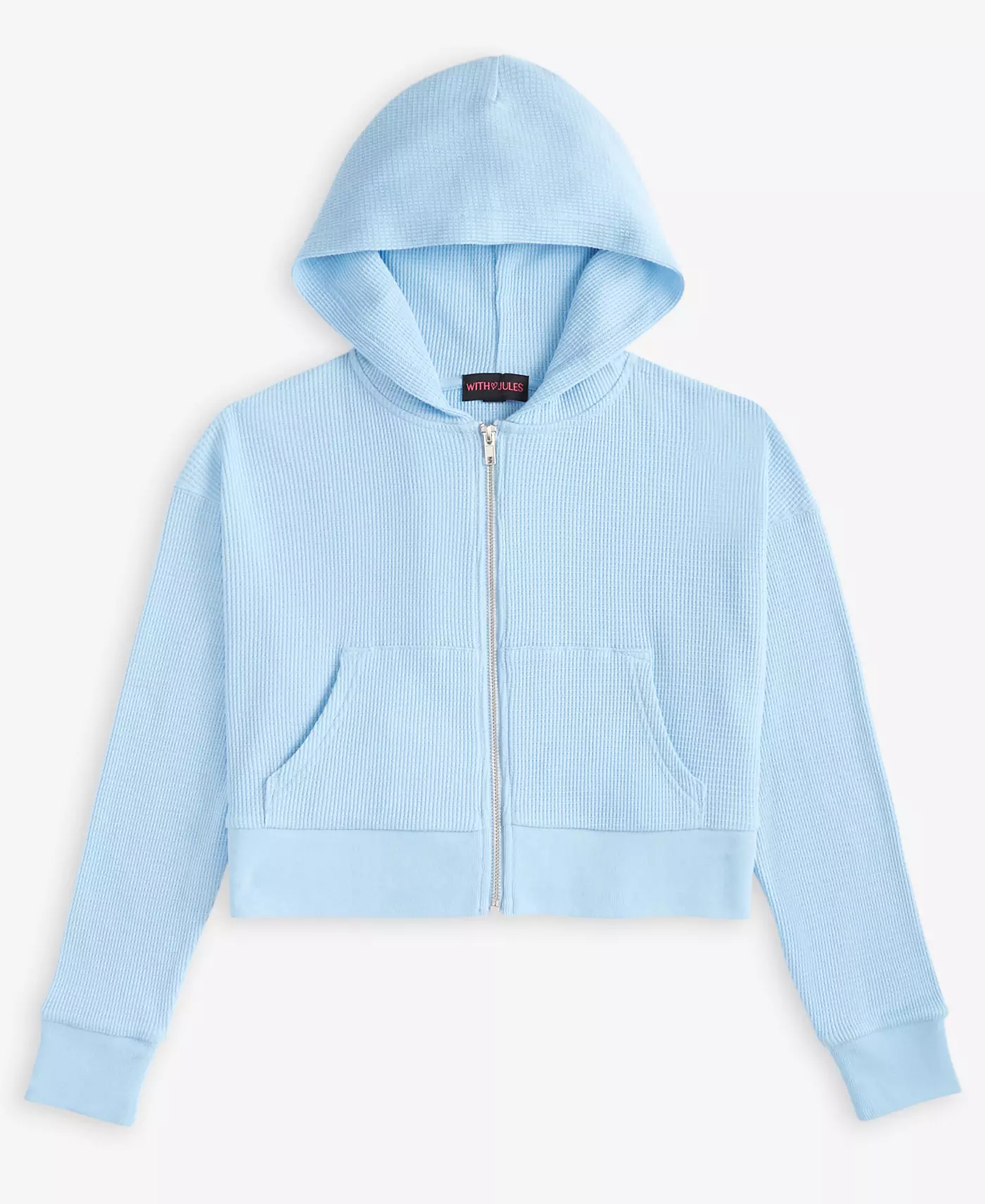 С капюшоном Jules Big Girls с вафельной застежкой-молнией