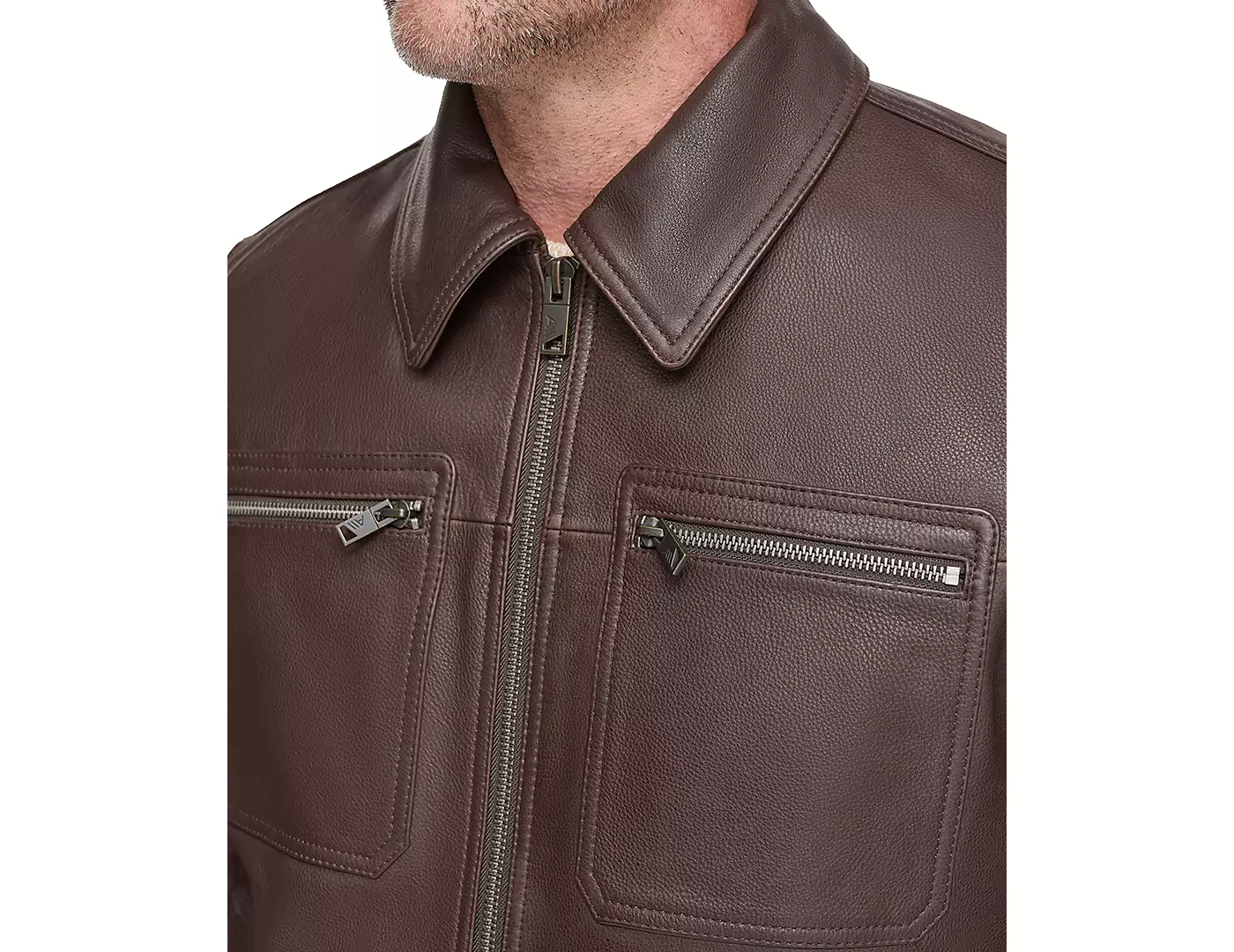 Мужская куртка дальнобойщика Marc New York Halen из шагреневой кожи