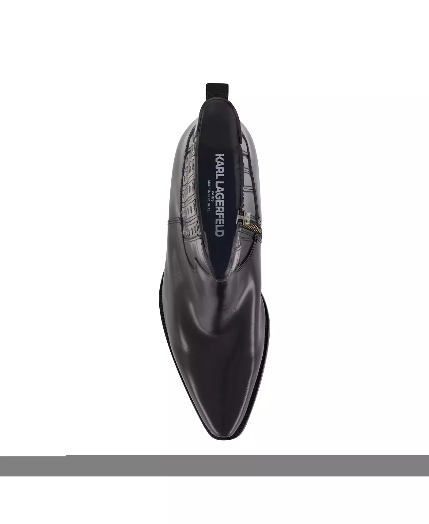 Мужские ботинки челси KARL LAGERFELD PARIS White Label из кожи с заклепками на кубинском каблуке