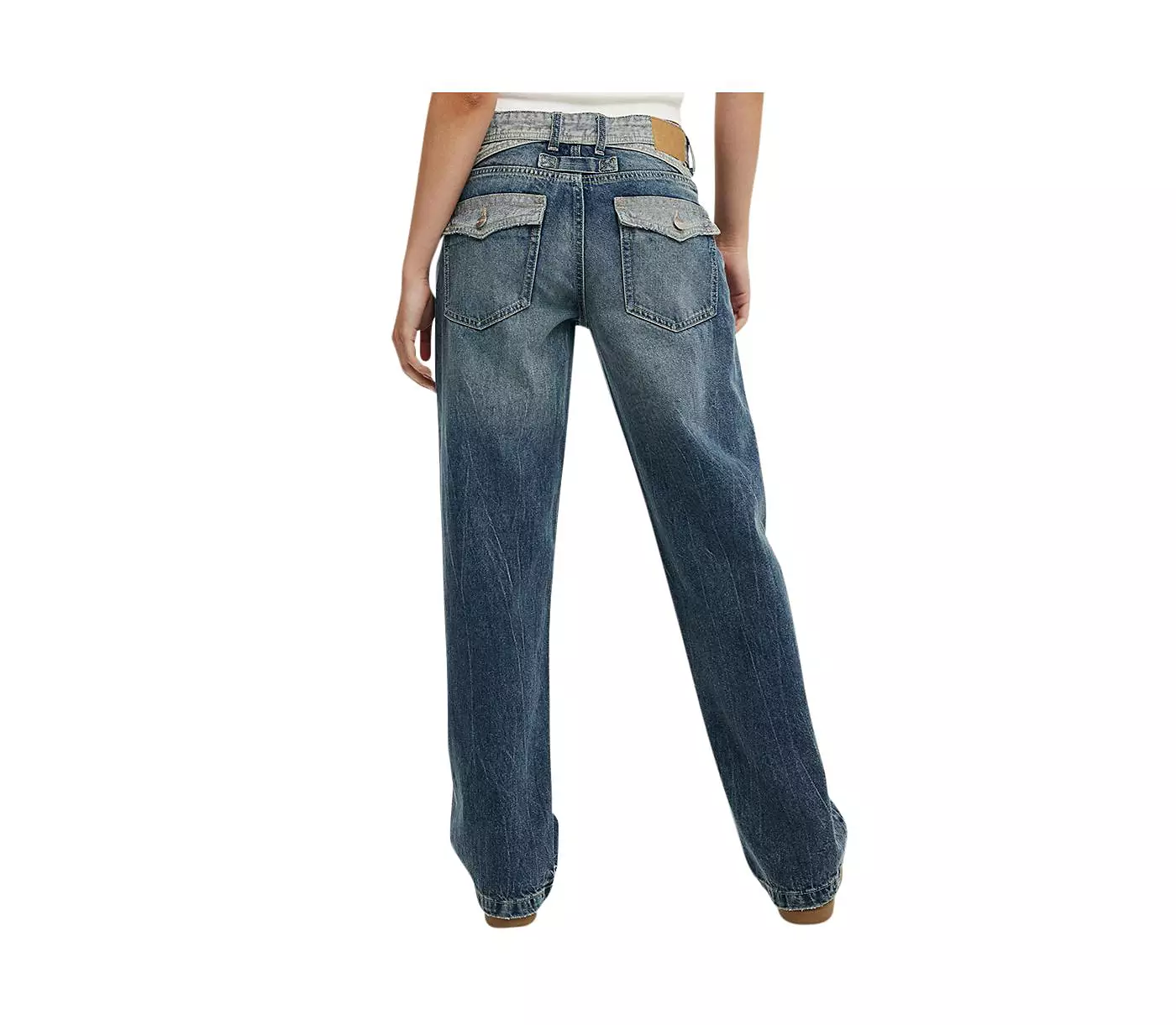 COTTON ON Женские прямые джинсы с низкой посадкой