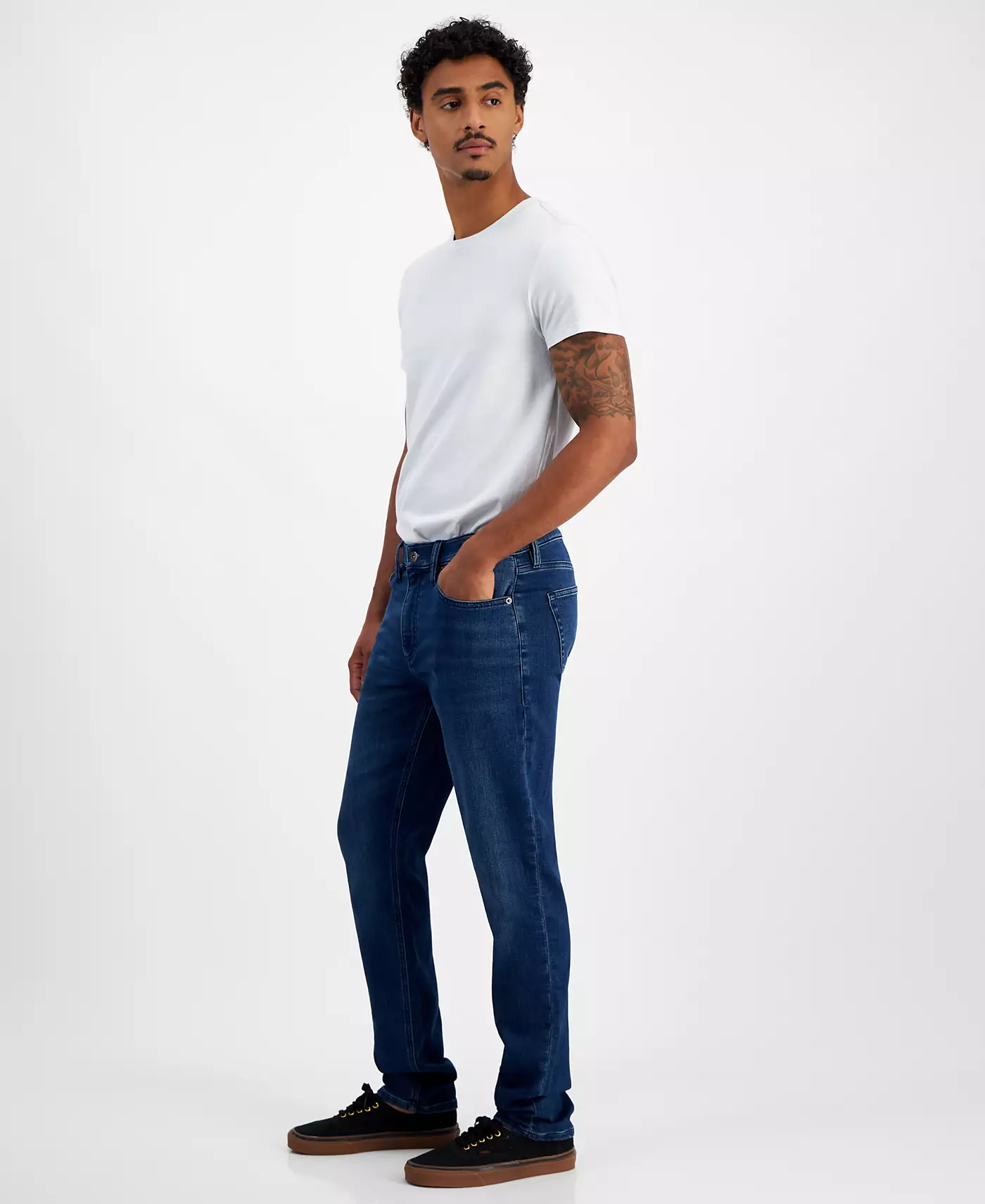 Мужские джинсы Sun + Stone Highland Comfort Slim Fit Stretch, созданные для Macy's