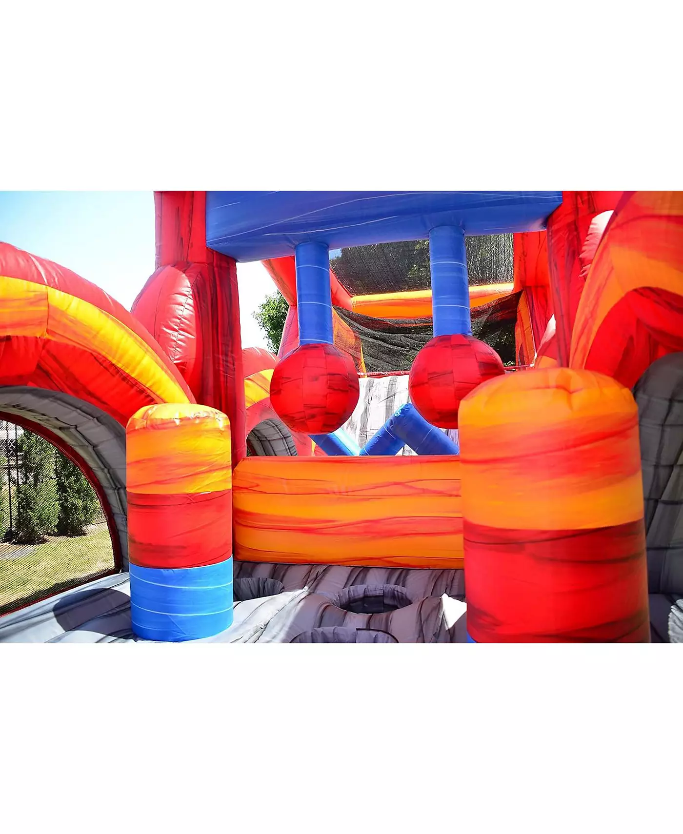 Jumporange Shadow - надувной батут с полосой препятствий для детей и взрослых с нагнетателем, коммерческий класс, всплывающие батуты, для использования на открытом воздухе и в помещении, качество проката - (часть 2)