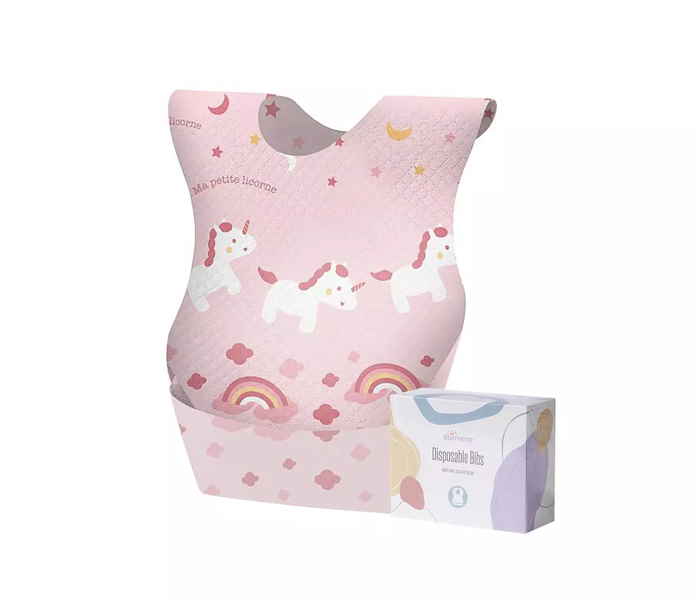 Одноразовые детские нагрудники Sunveno - набор из 20 штук