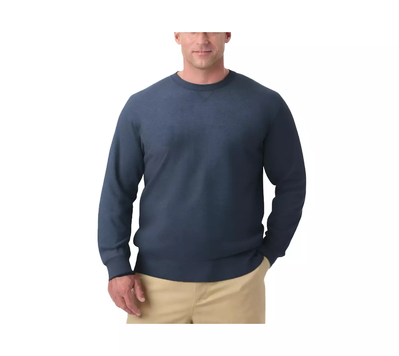 Толстовка KingSize Big & Tall из флиса с круглым вырезом