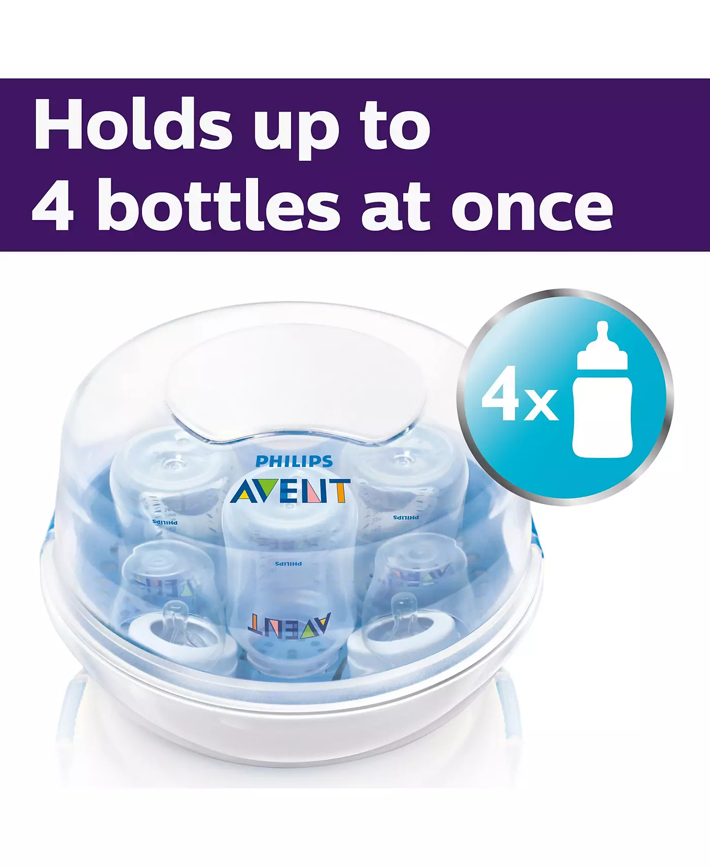 Стерилизатор Philips Avent для микроволновых печей для детских бутылочек, пустышек, чашек и многого другого