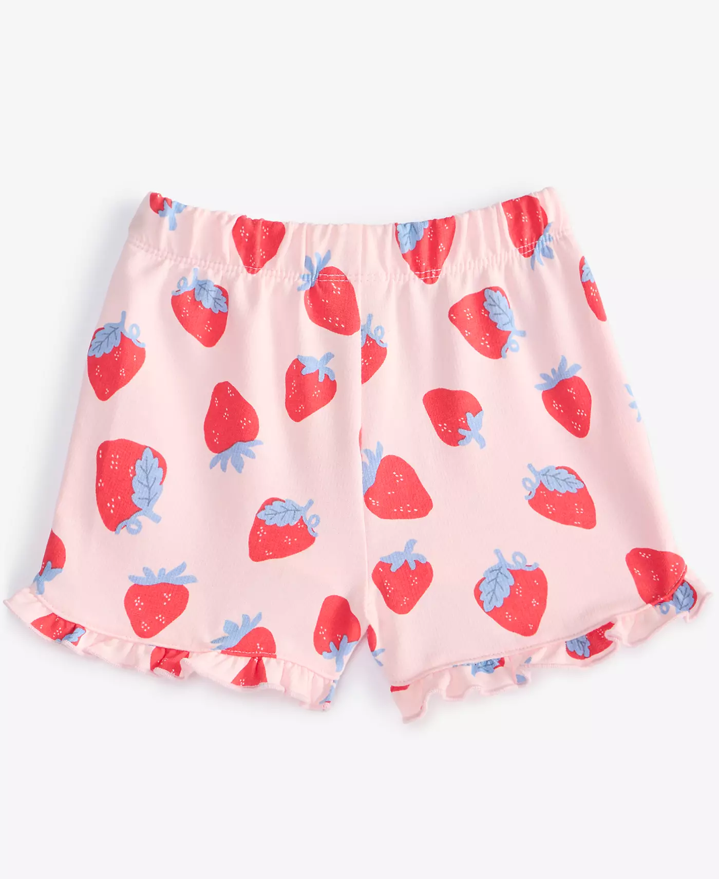 Шорты First Impressions Baby Girls Strawberry-Print, эксклюзивно в Macy's