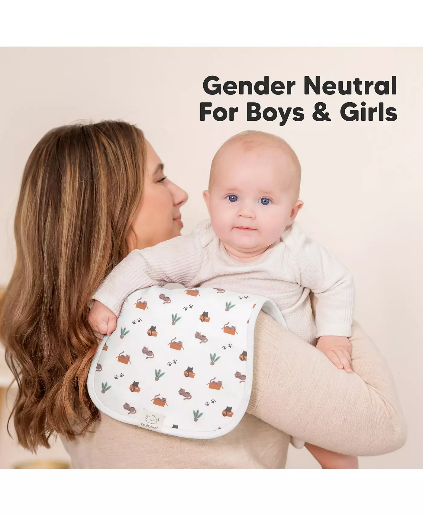 KeaBabies 5pk Urban Baby Burp Cloths, органические салфетки для срыгивания для младенцев, салфетки для срыгивания для девочек и мальчиков