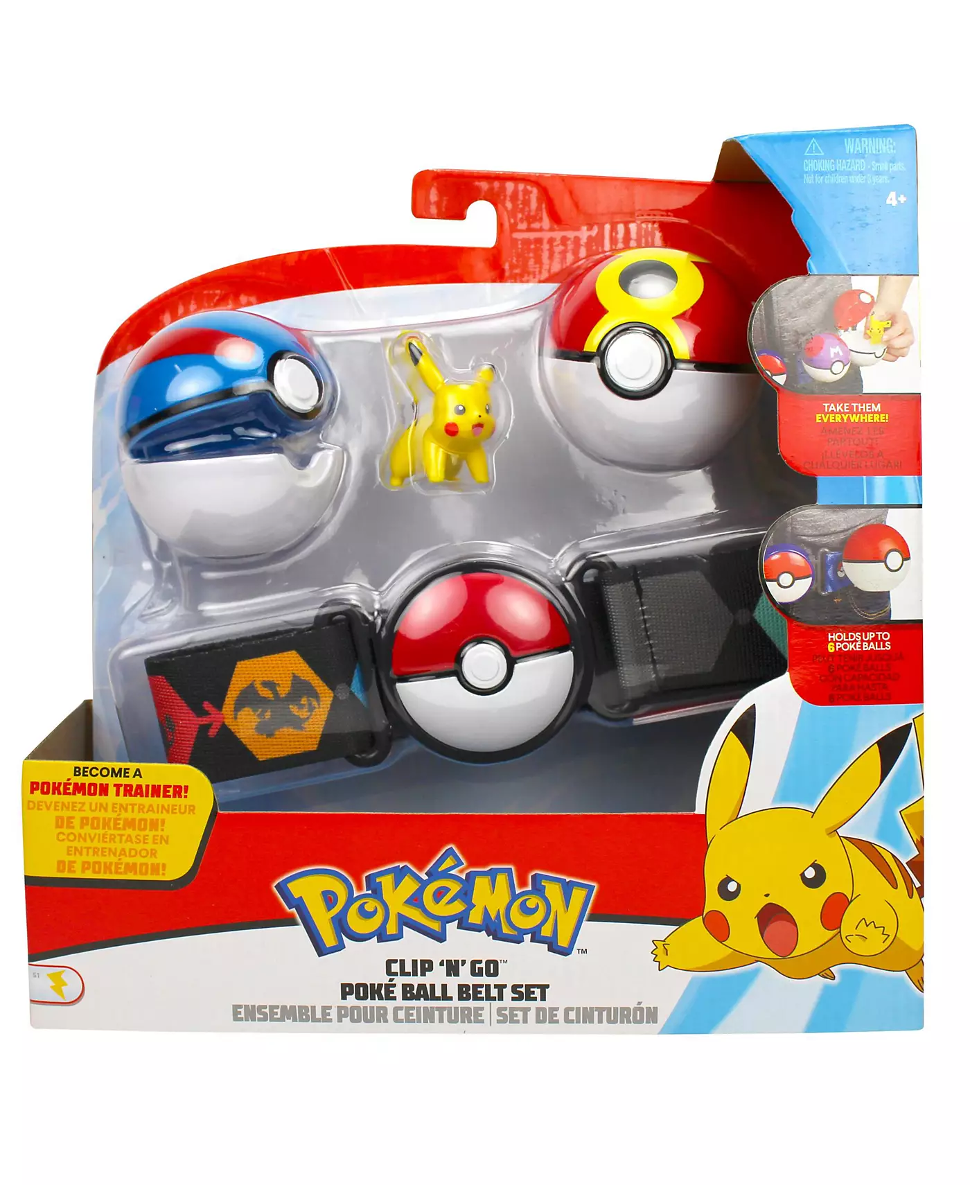 Комплект ремней Pokemon Clip n Go — стили могут отличаться