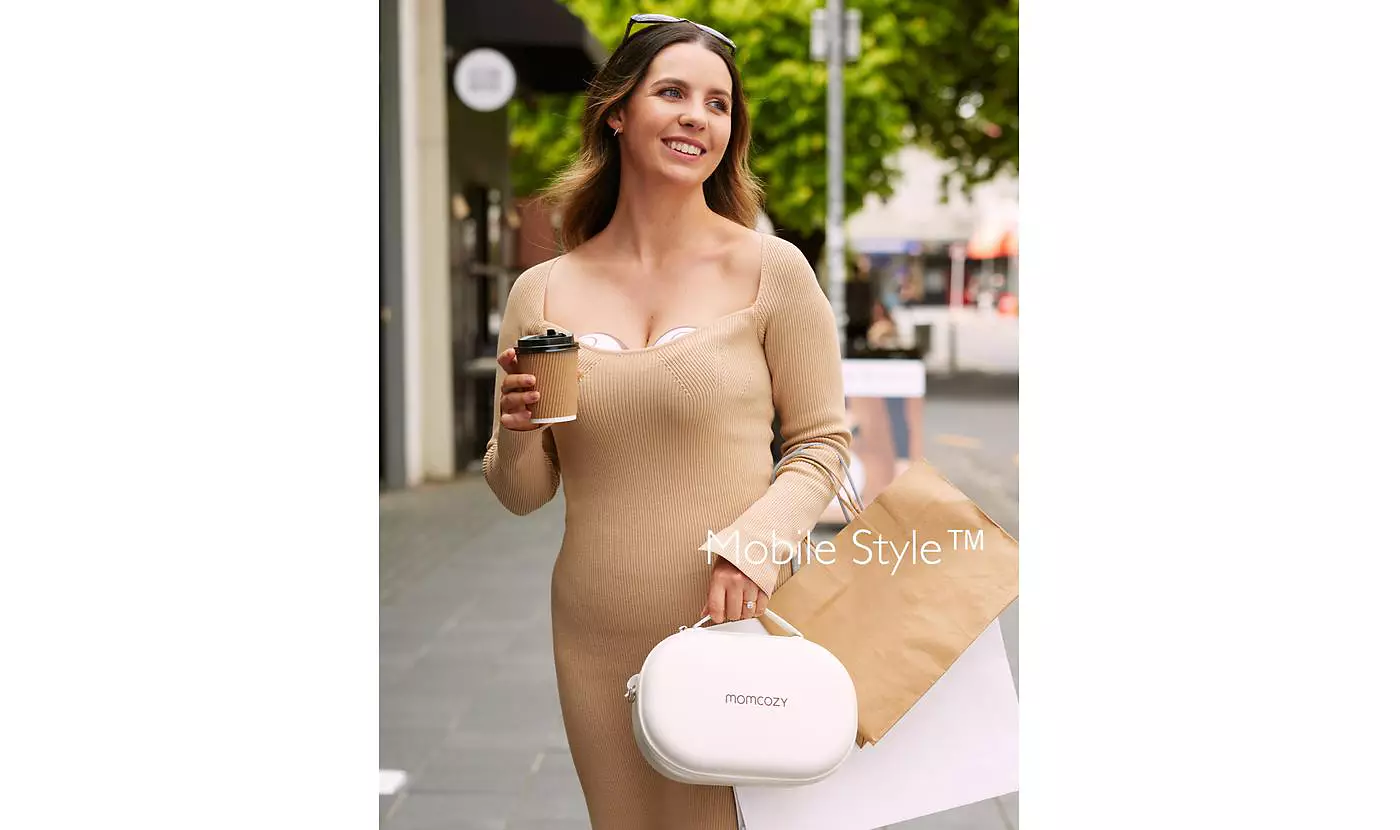 Электрический молокоотсос Momcozy Mobile style двойной