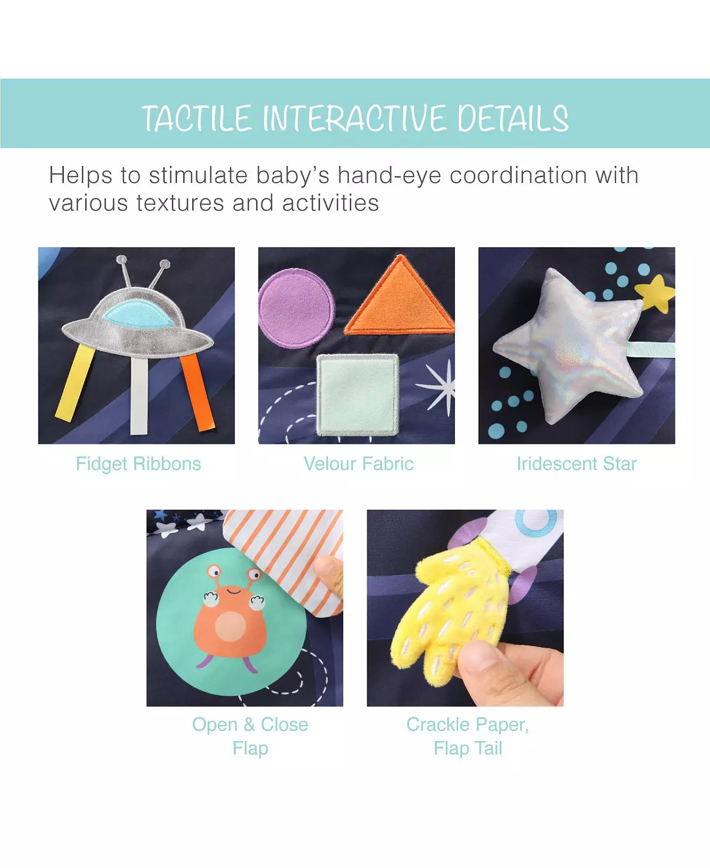 Peanutshell Space 7-в-1 Игровой комплекс и игровой коврик для малышей