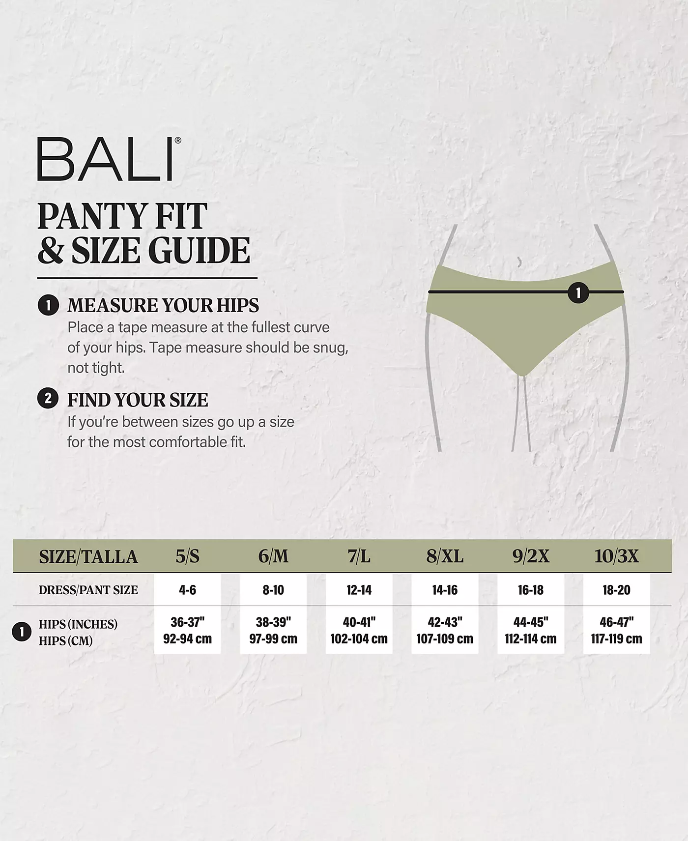 Нижнее белье Bali One Smooth U All Over Smoothing 2361