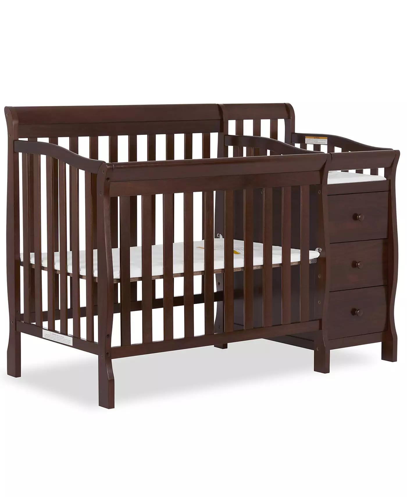 Dream On Me Baby Jayden 4-в-1 Мини-кроватка-трансформер и пеленальный столик, натуральный