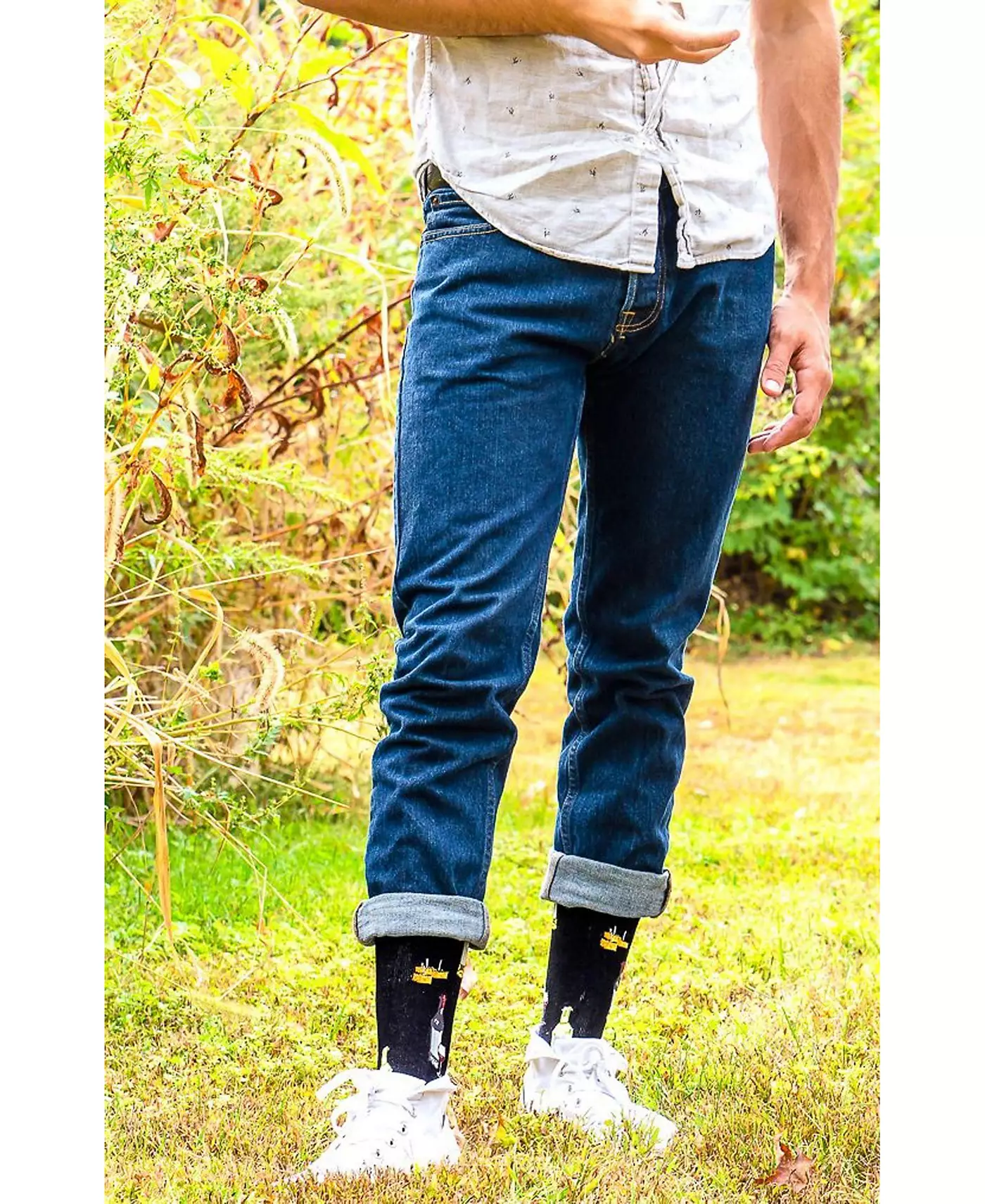 Носки мужские MeMoi Wine and Cheese Novelty Crew