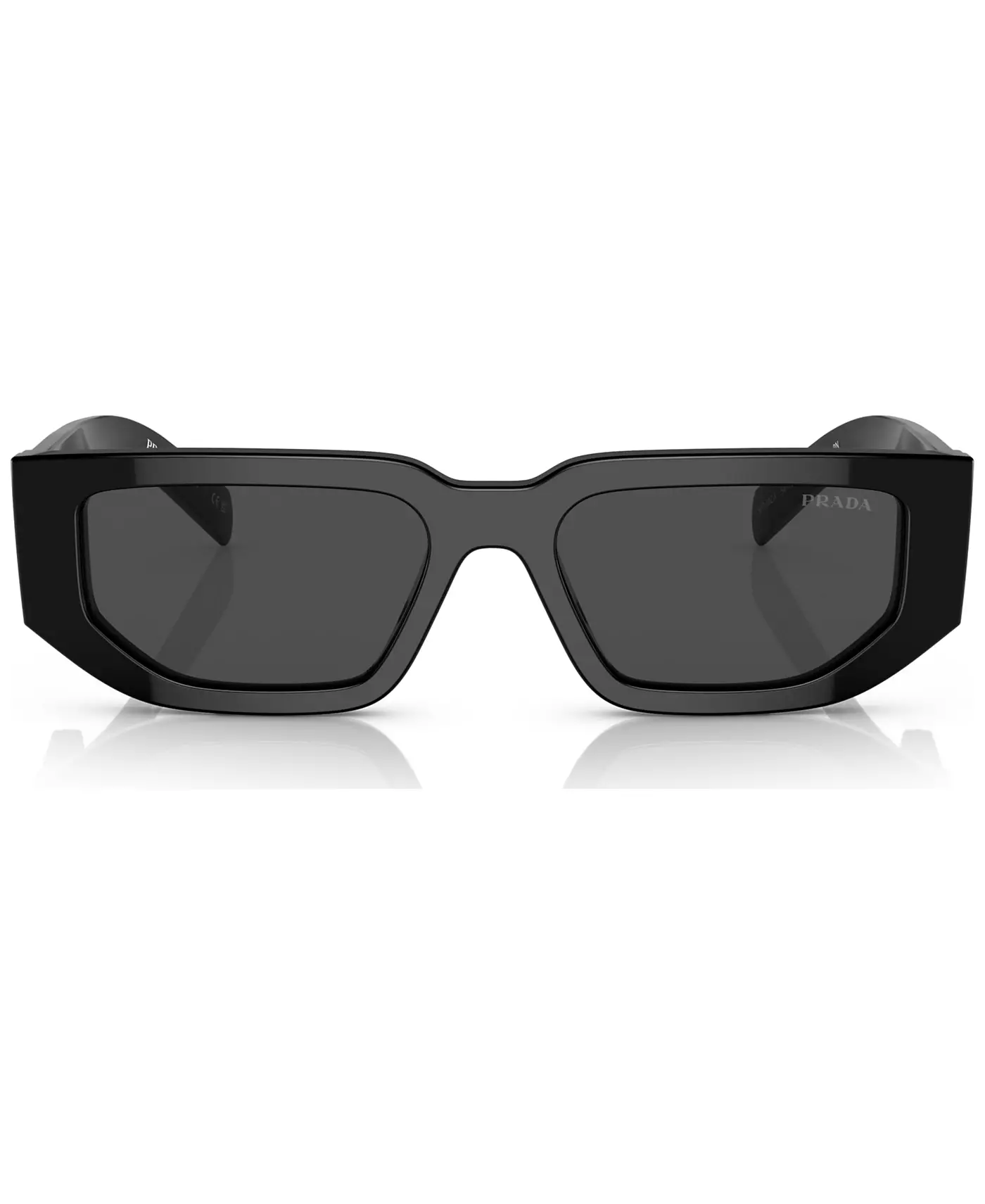 Мужские солнцезащитные очки PRADA Symbole прямоугольной формы, PR 09ZSF