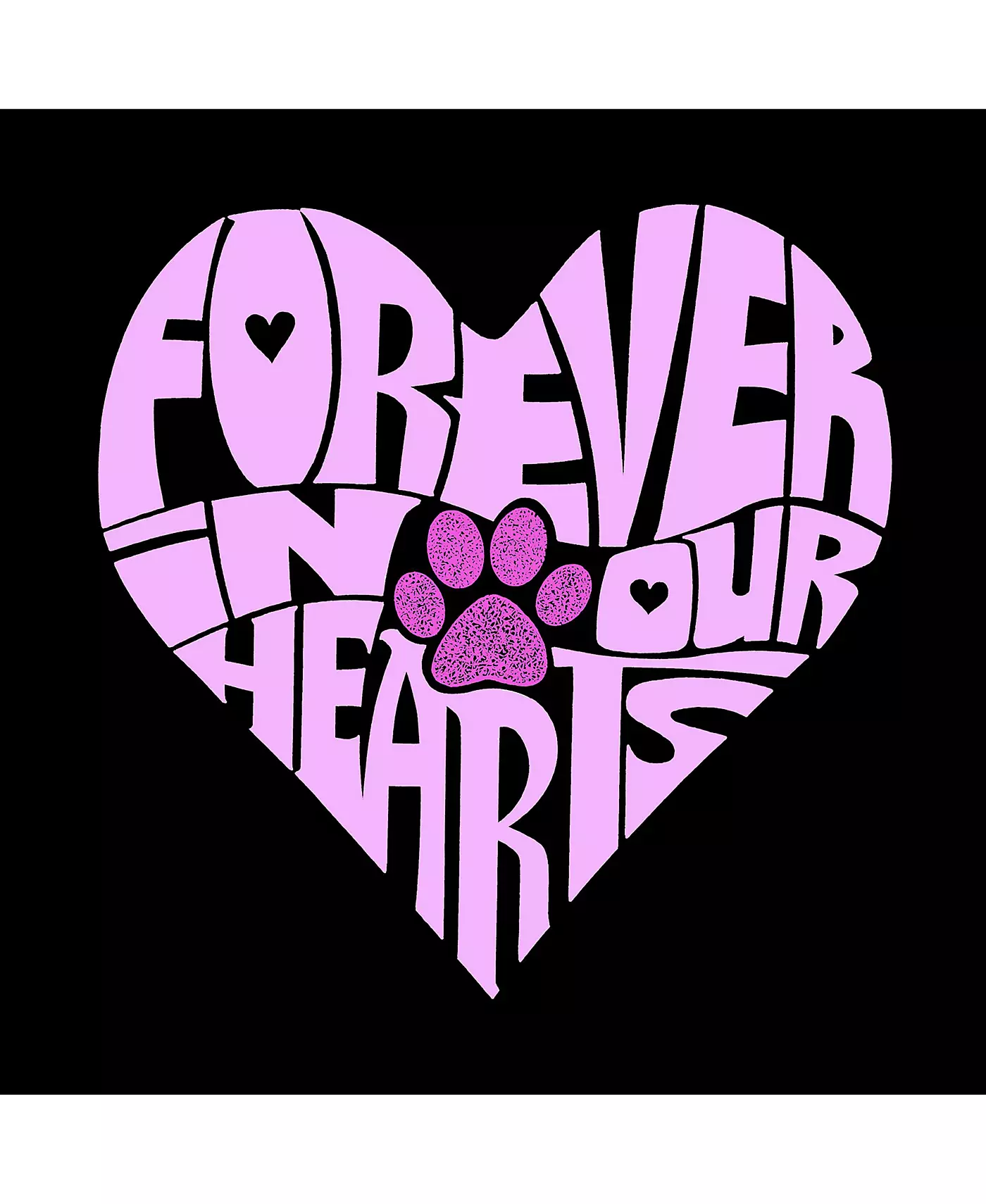 LA Pop Art Forever In Our Hearts - Большая сумка-тоут с надписью Word Art