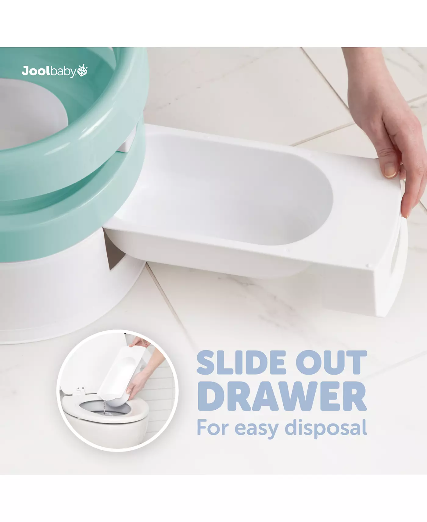 Детский горшок Jool Baby Potty Chair для приучения малышей к туалету - Защита от брызг и поддержка спины