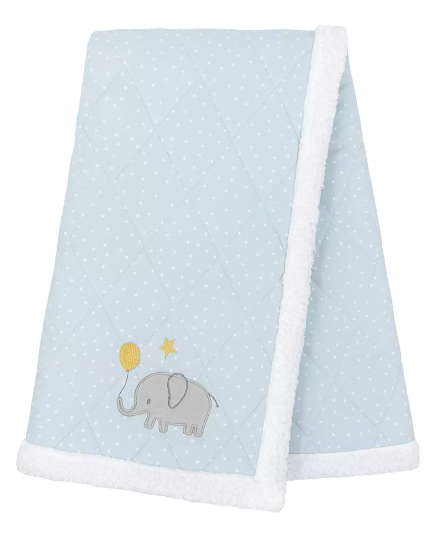 Living Textiles Одеяло из джерси и шерпы для мальчиков со слоном