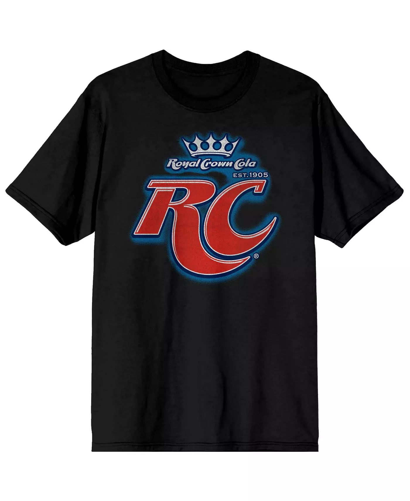 Мужская футболка Yoo-hoo RC Cola Classic Logo Black Graphic Tee-Small