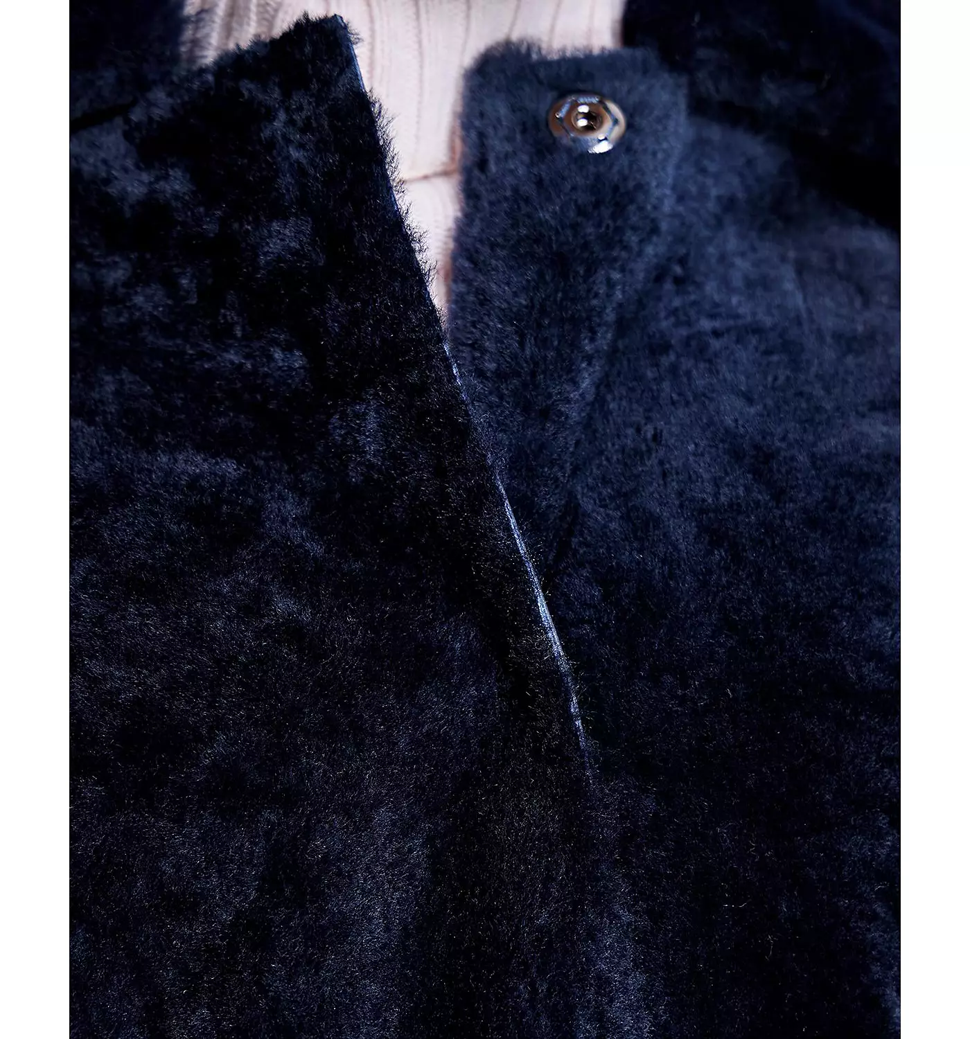 Женское пальто-кокон из овчины Julia & Stella By Maximilian