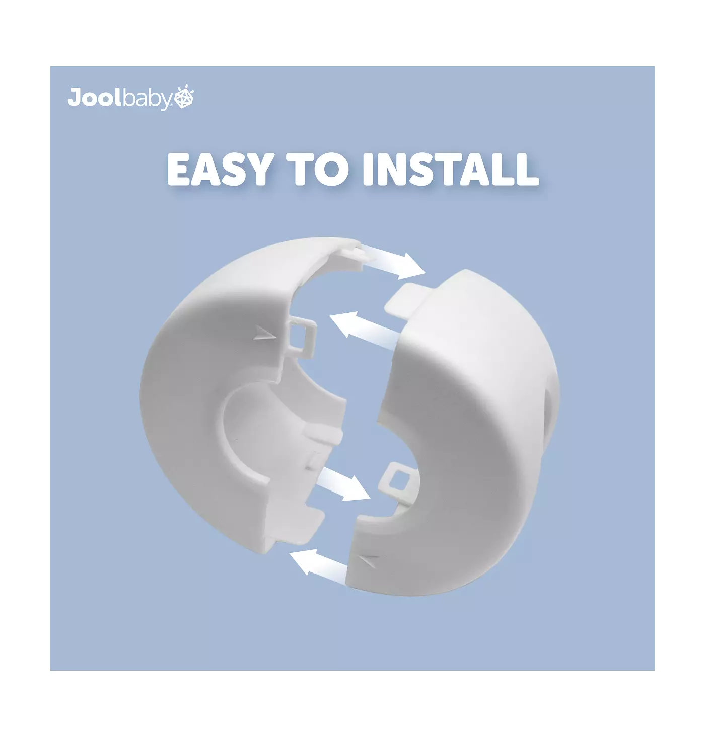 Накладки на дверные ручки для малышей Jool Baby, с защитой от детей, для безопасности сферических/круглых дверных ручек (4 шт. в упаковке)