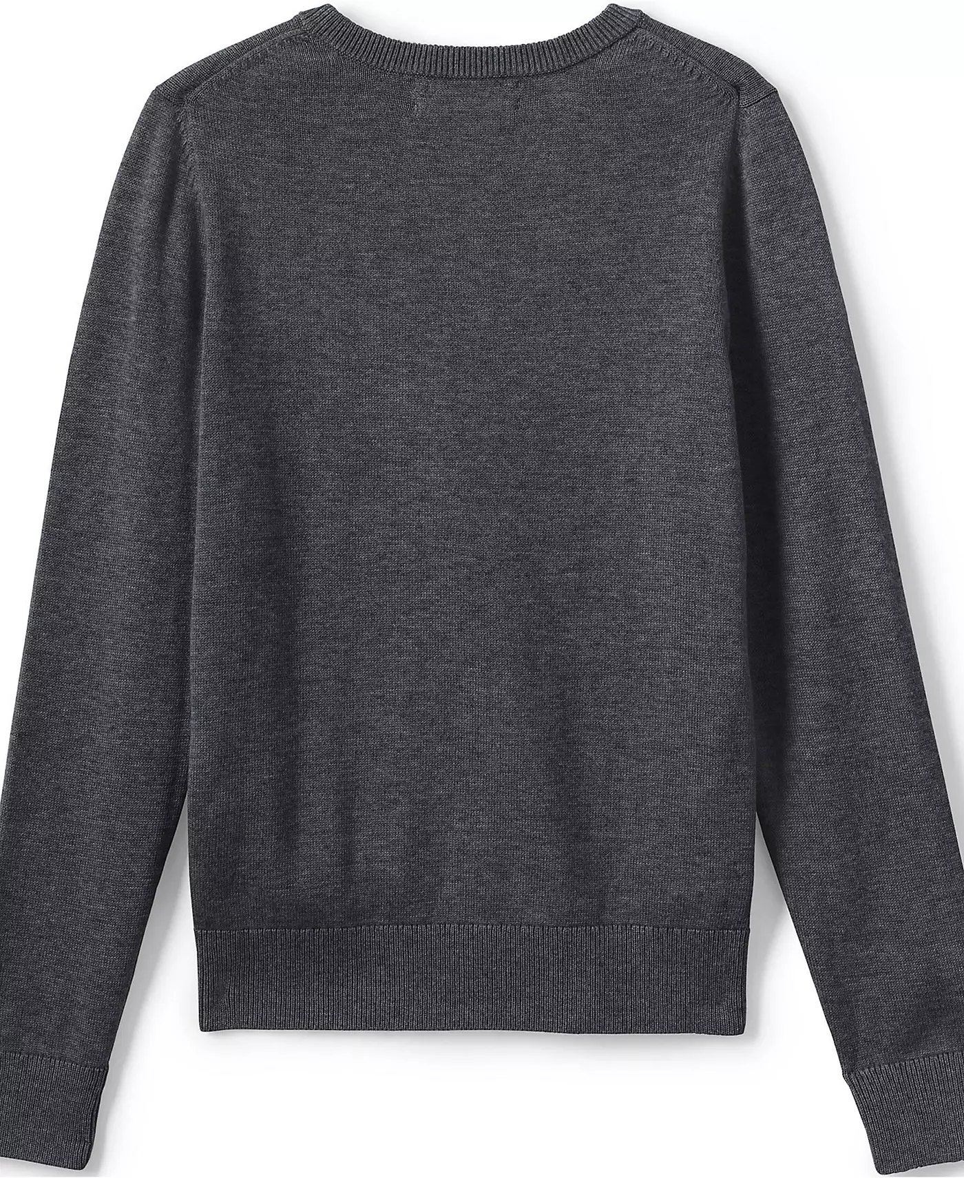 Мужской свитер Lands' End из хлопка и модала тонкой толщины с V-образным вырезом