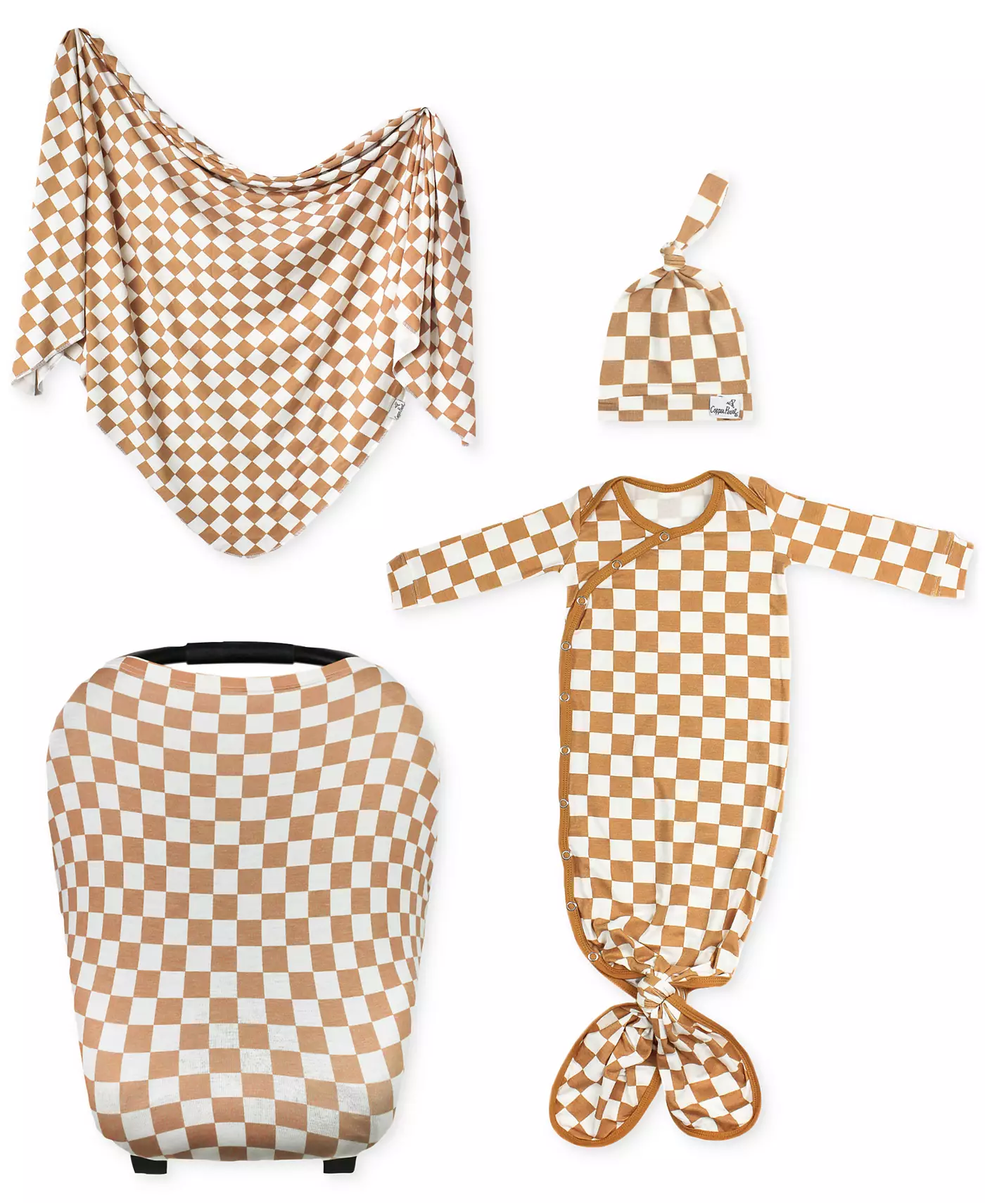 Вязаное одеяло Copper Pearl Baby Rad с принтом, шапка-узел, многоцелевой чехол и вязаное платье