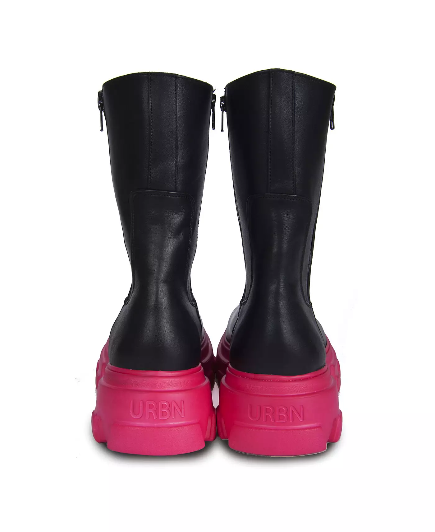 URBNKICKS Кожаные ботинки с двойной молнией от URBNKICKS