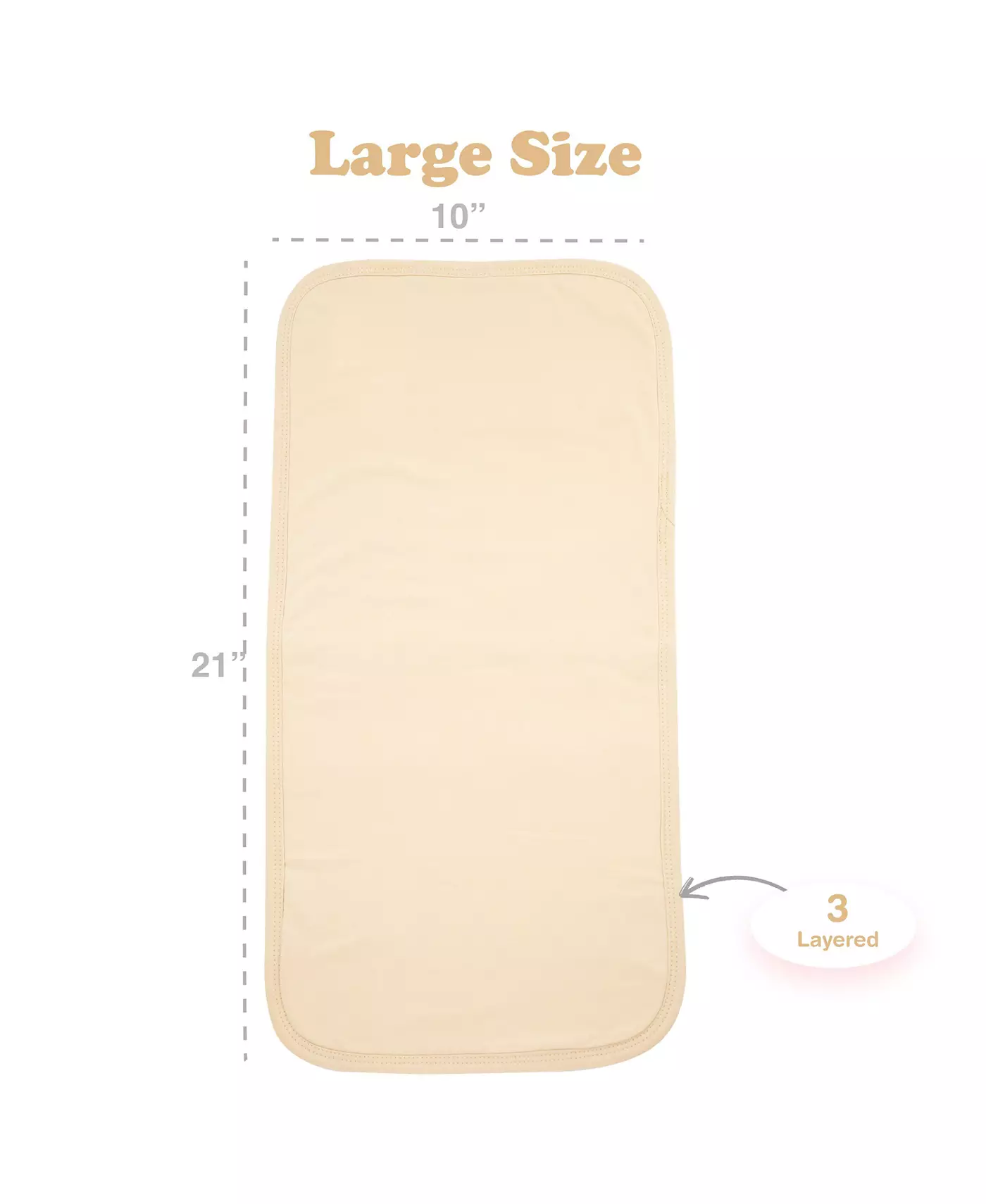 Детские пеленки Bublo Baby для срыгивания - 7 шт. в упаковке, трехслойные - верхний и нижний слой из 100% хлопка, средний слой из 100% полиэстера и флиса - впитывающая пеленка для срыгивания, очень впитывающая пеленка для срыгивания, очень мягкая для дево