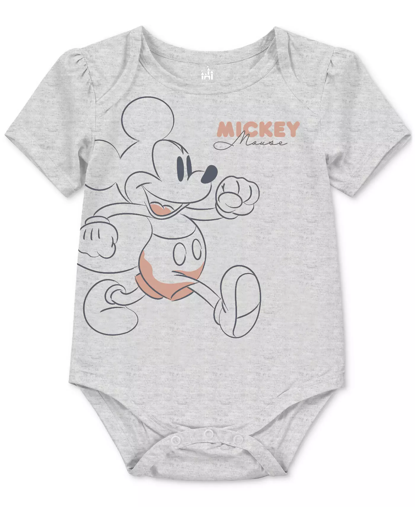 Боди с короткими рукавами Disney Baby Mickey Mouse, 3 шт. в упаковке