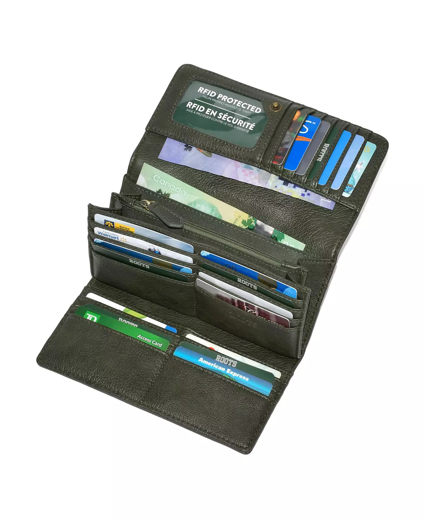 Женский карманный клатч-кошелек Roots