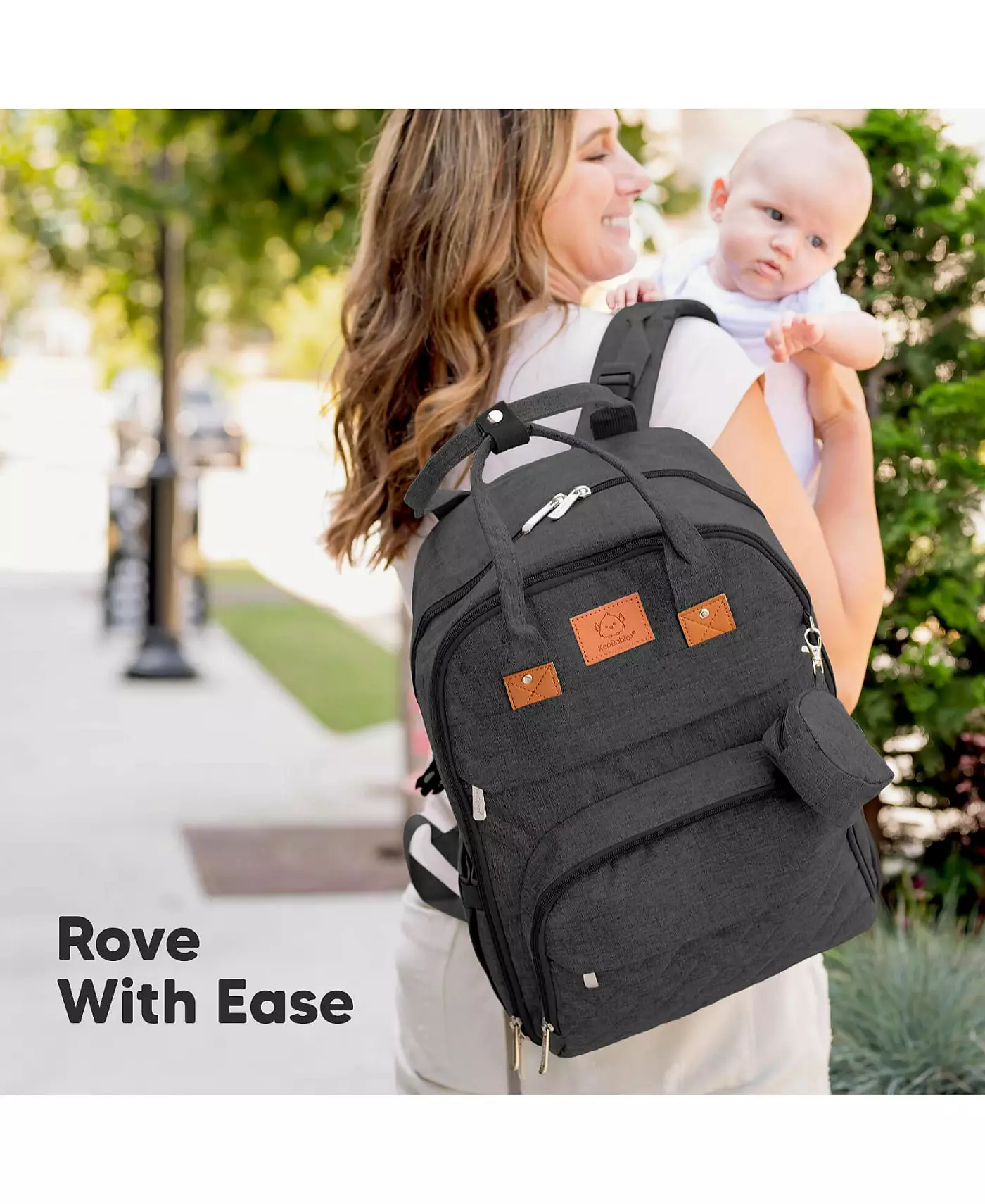 Сумка для подгузников KeaBabies Rove с пеленальным столиком, водонепроницаемая детская сумка, дорожный подгузник