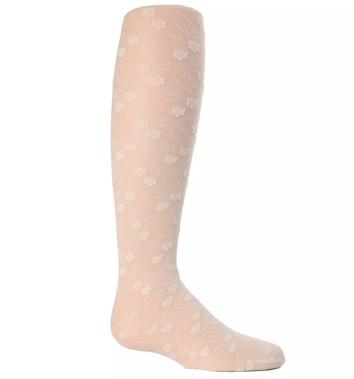 MeMoi Baby Girls Sweet Blossoms Прозрачные колготки с рельефным цветочным принтом