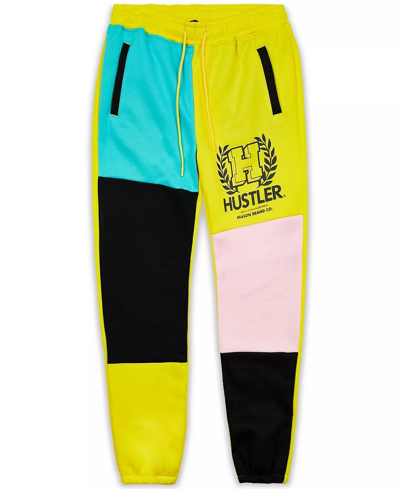 Мужские спортивные штаны с завязками на талии и эмблемой Hustler