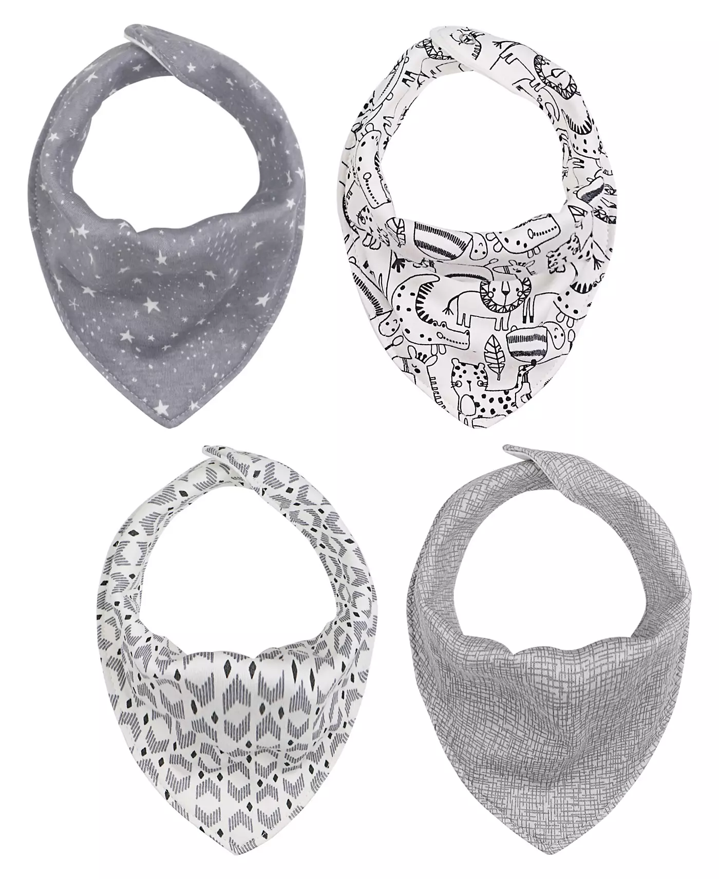 Нагрудники-банданы Peanutshell Cotton Drool для малышей, 8 шт., унисекс