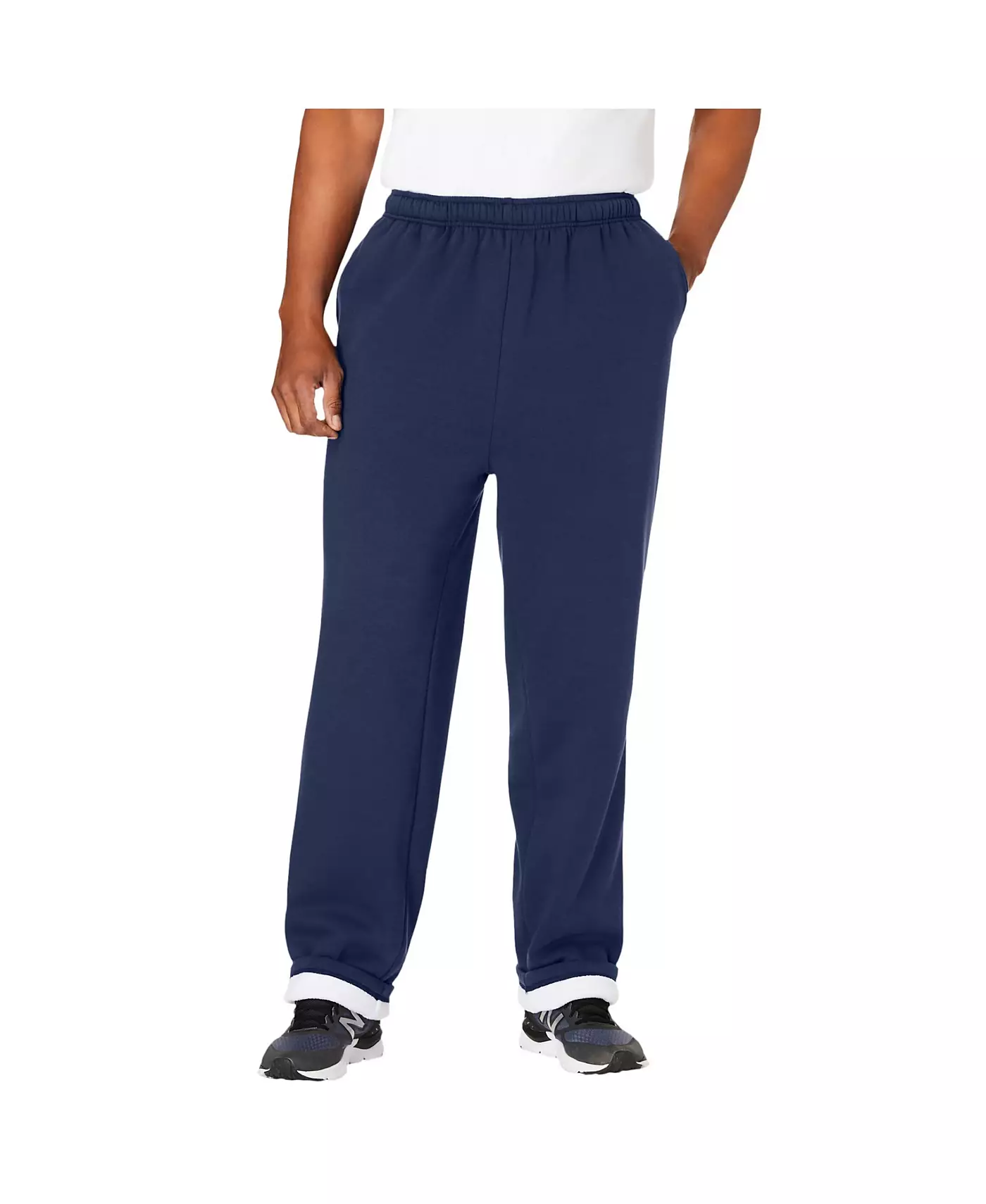 Мужские спортивные штаны KingSize Big & Tall с подкладкой из шерпы, полностью эластичные