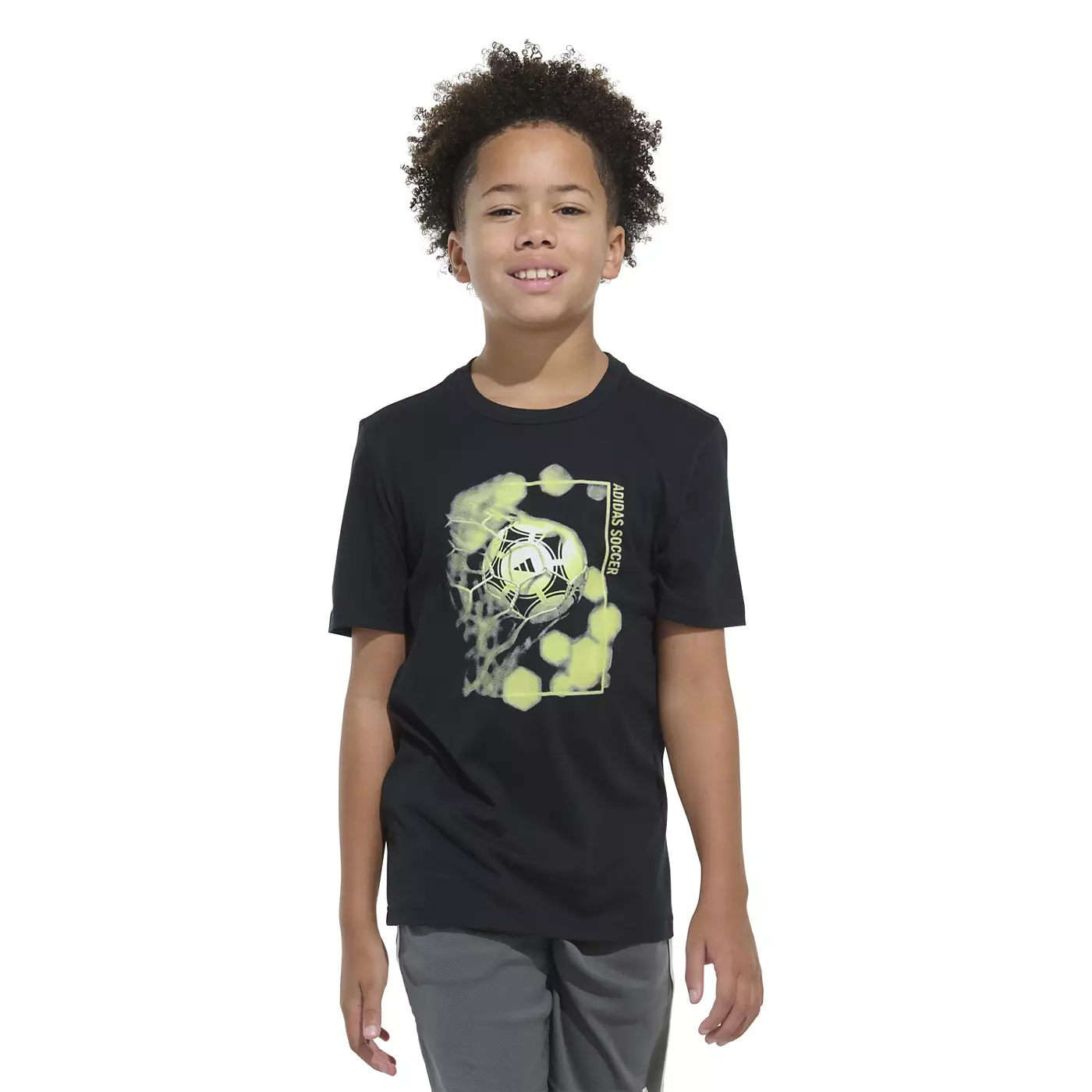 Футболка с короткими рукавами и принтом «Heat Map» для больших мальчиков adidas, хлопковая