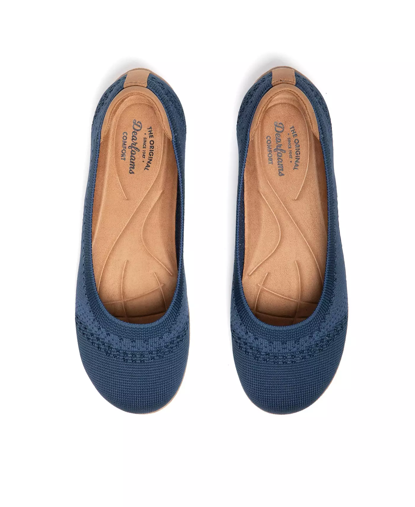 Женские балетки Dearfoams Misty Ballet Flat Lightweight Slip Ons