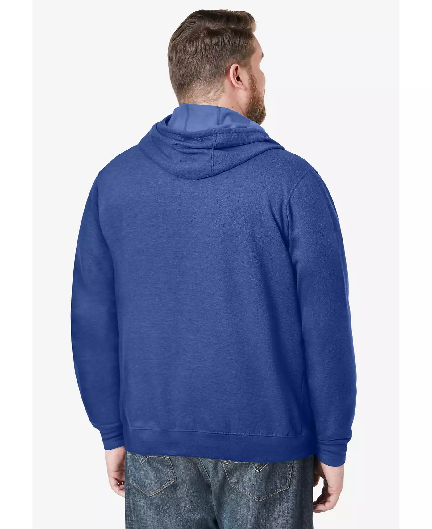 Толстовка из флисового пуловера KingSize с капюшоном