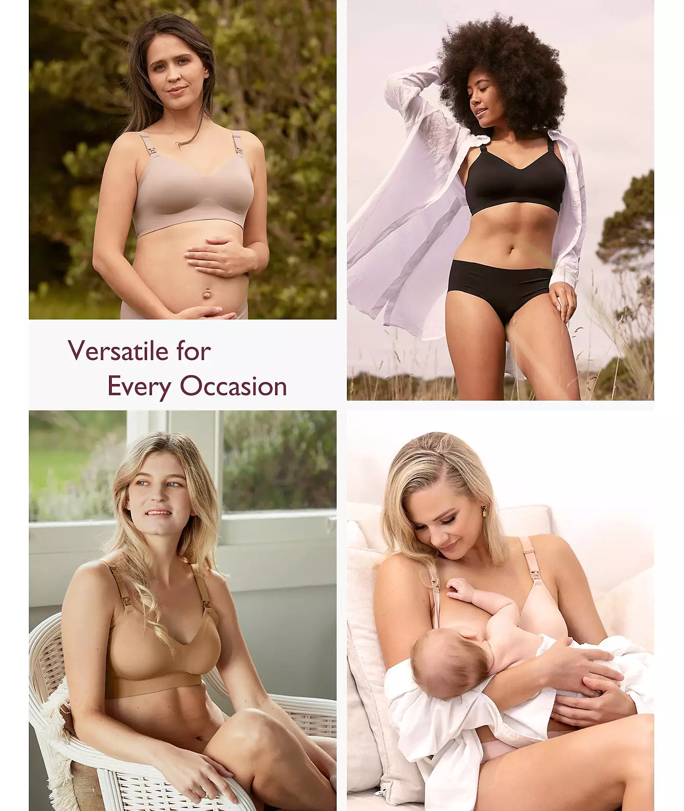 Бесшовный бюстгальтер для кормления Momcozy Maternity YN21