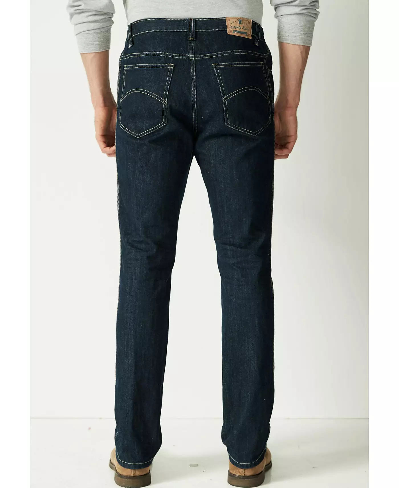 Джинсы Liberty Blues Big & Tall от KingSize Athletic Fit с эластичными вставками по бокам и пятью карманами