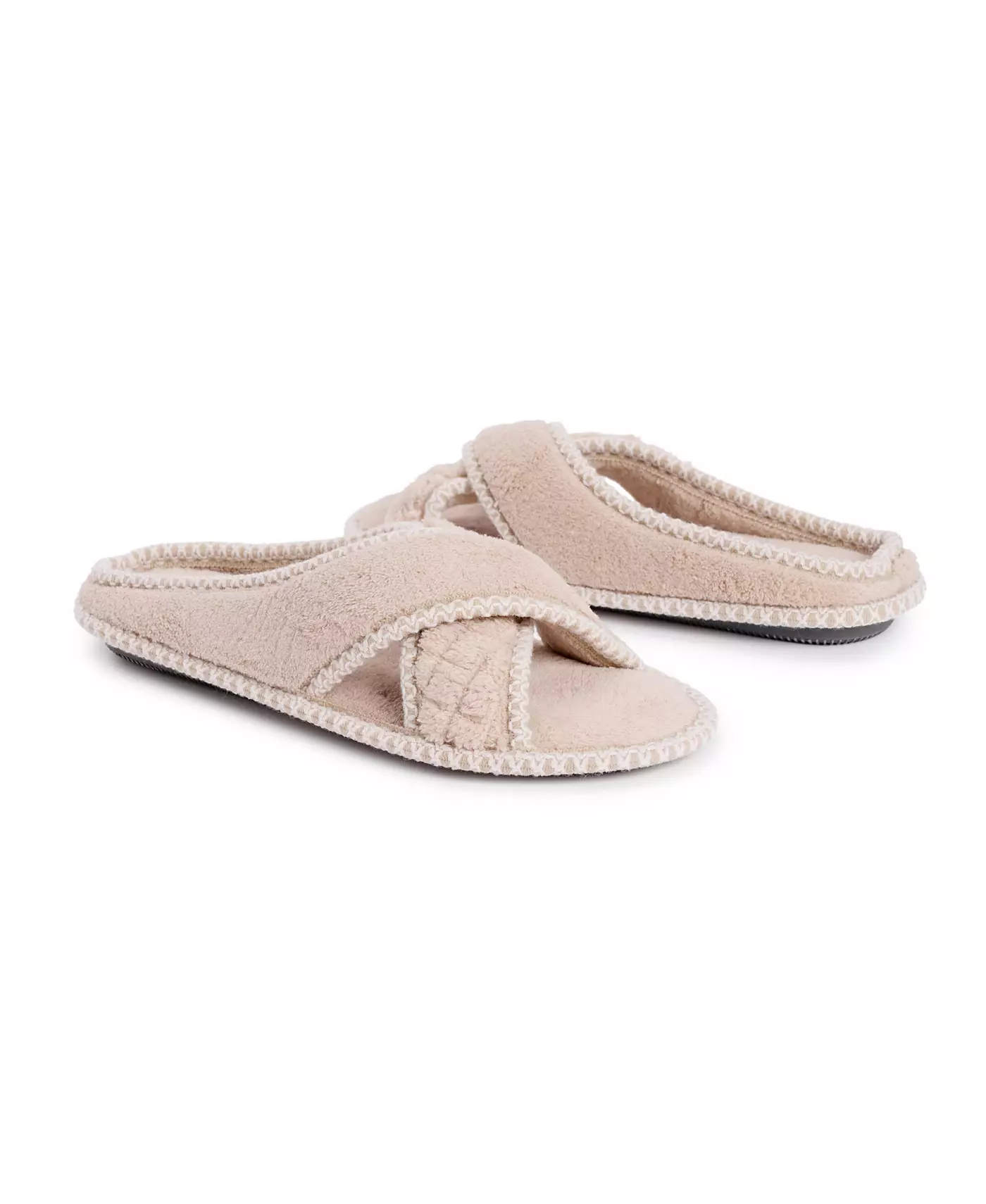 MUK LUKS женские тапочки Ada Crossband, медово-пшеничный цвет, маленькие