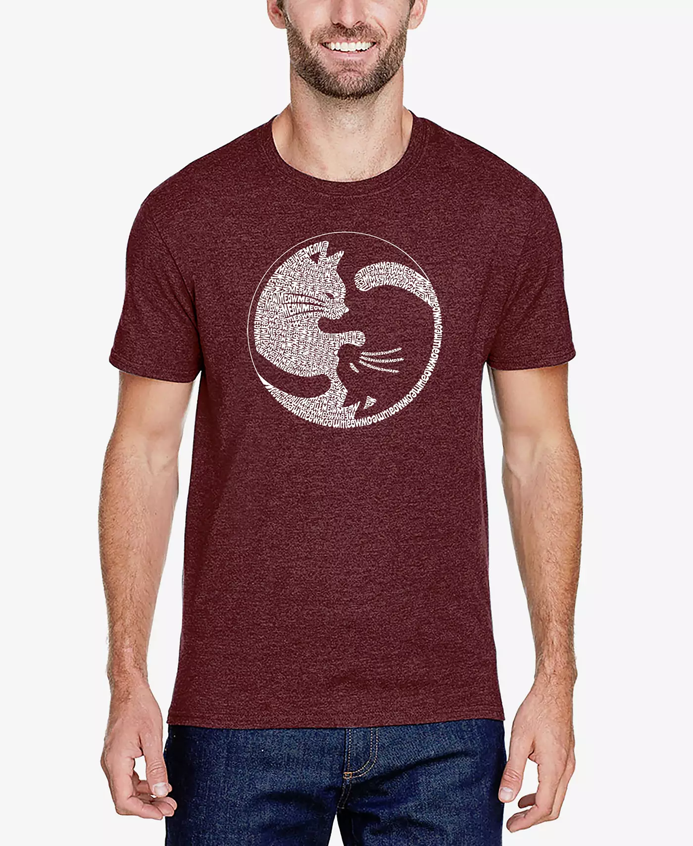 Мужская футболка с короткими рукавами и принтом в стиле поп-арт в стиле LA Premium Blend Word Art