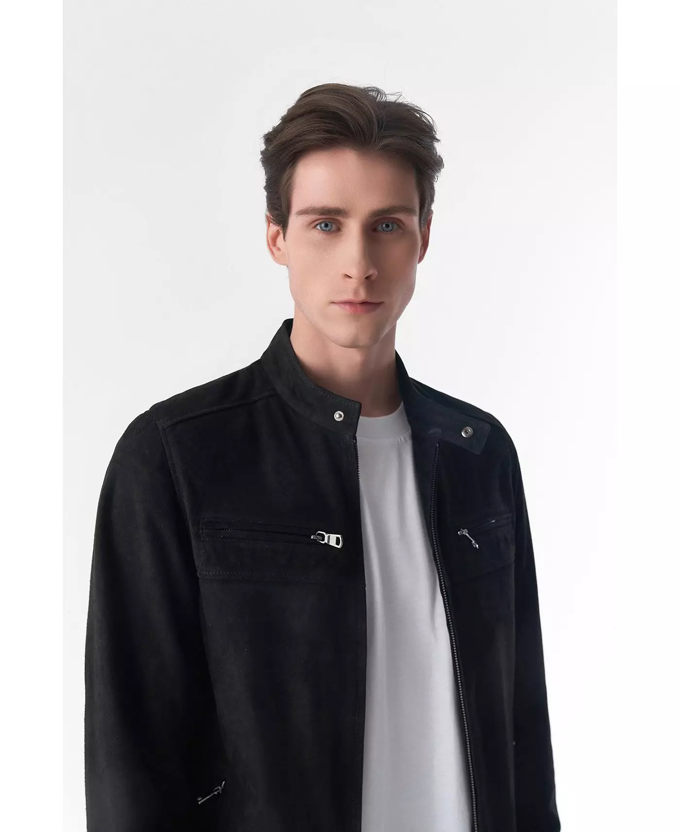 Мужская куртка Furniq UK Suede Casual, черная