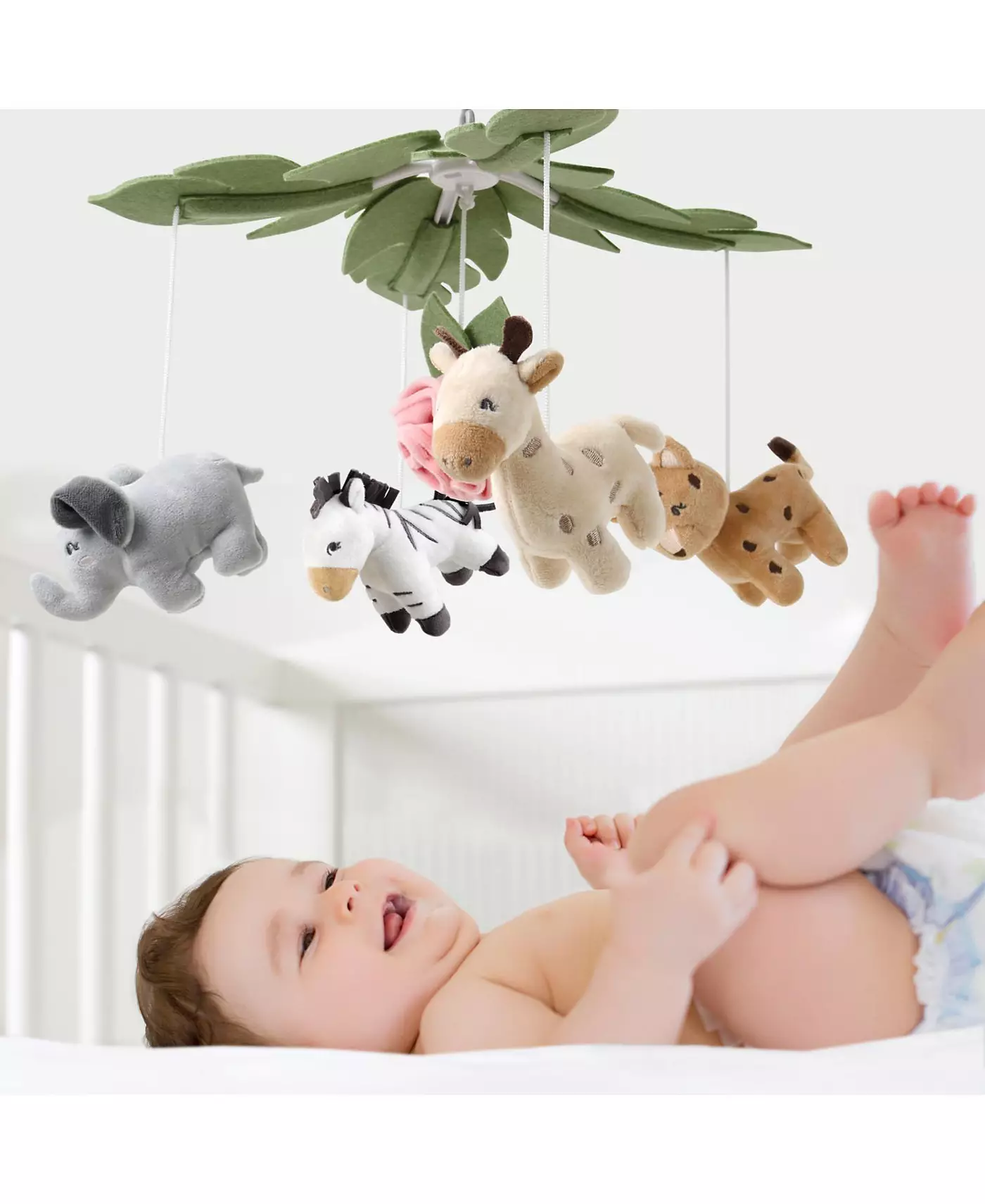 Музыкальный мобиль для детской кроватки Peanutshell Wildest Dreams Pink для девочек