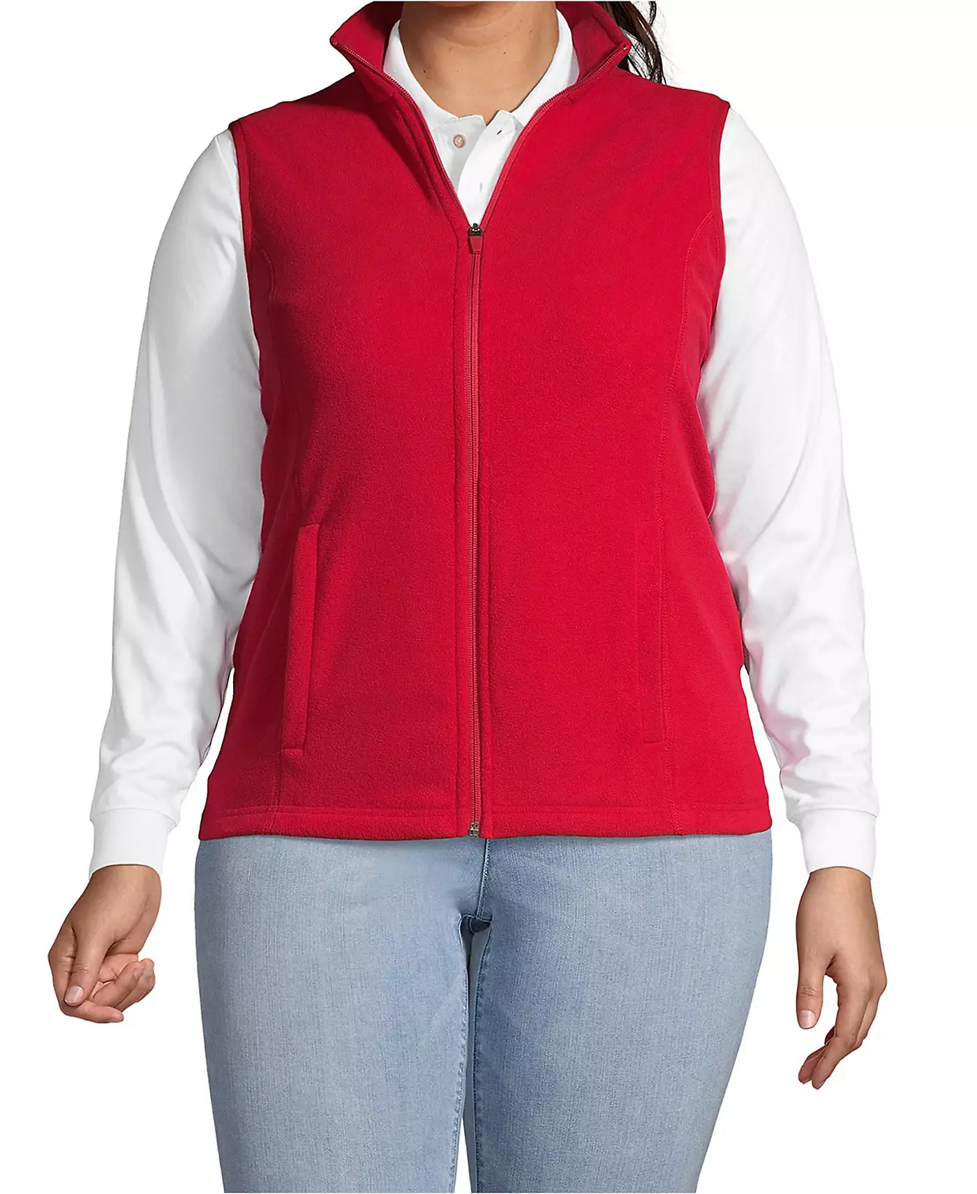 Жилет Lands' End Plus Size Thermacheck 100 из флиса