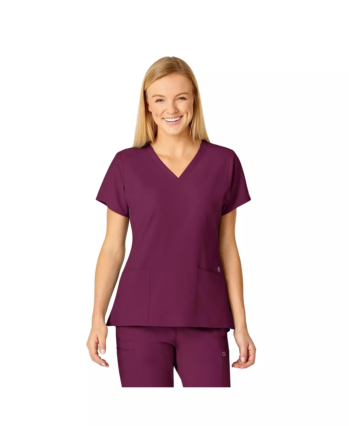 Женский топ Wink W123 Flex Back со стилизованным V-образным вырезом