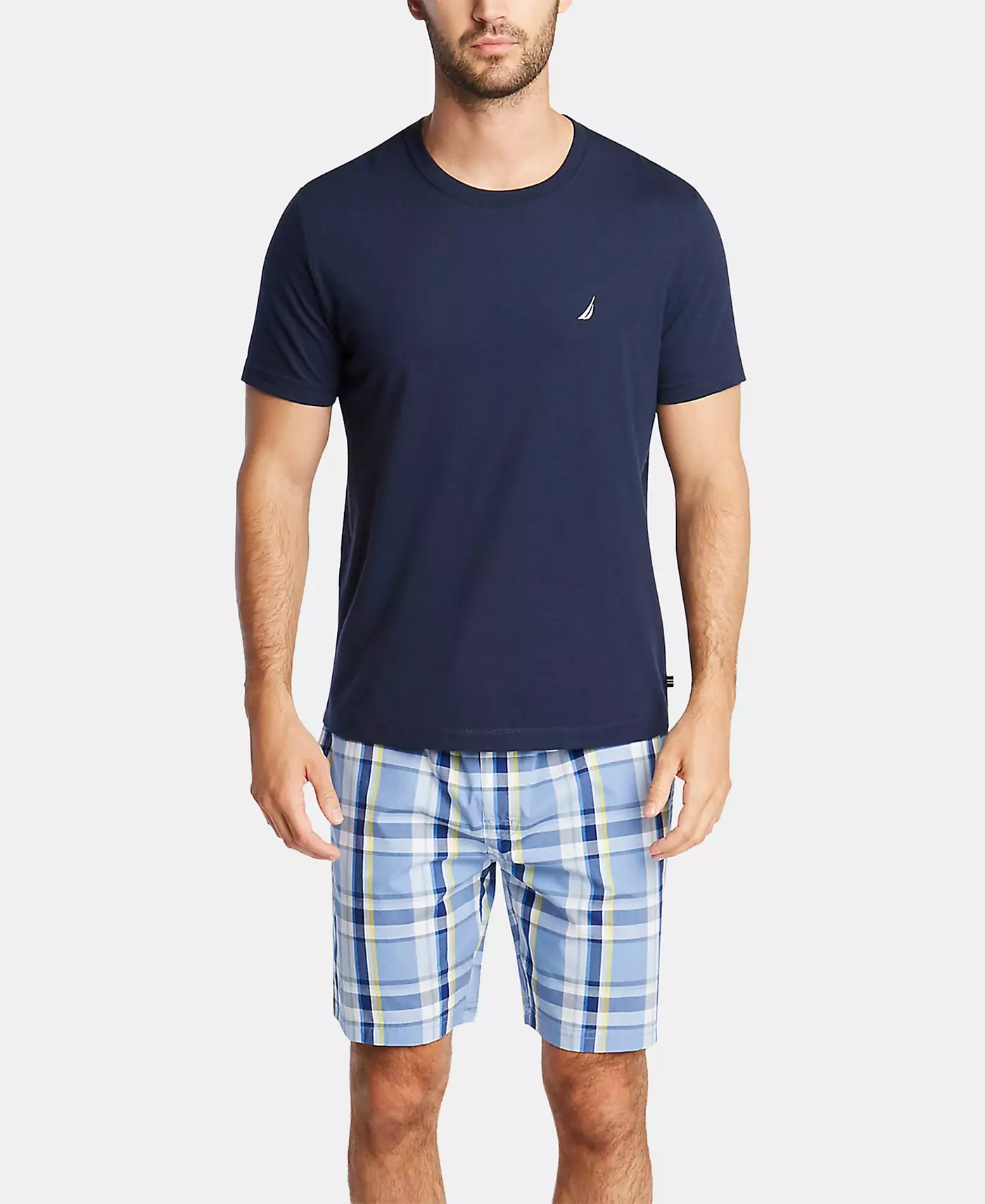 Мужские пижамные шорты Nautica Cotton Plaid