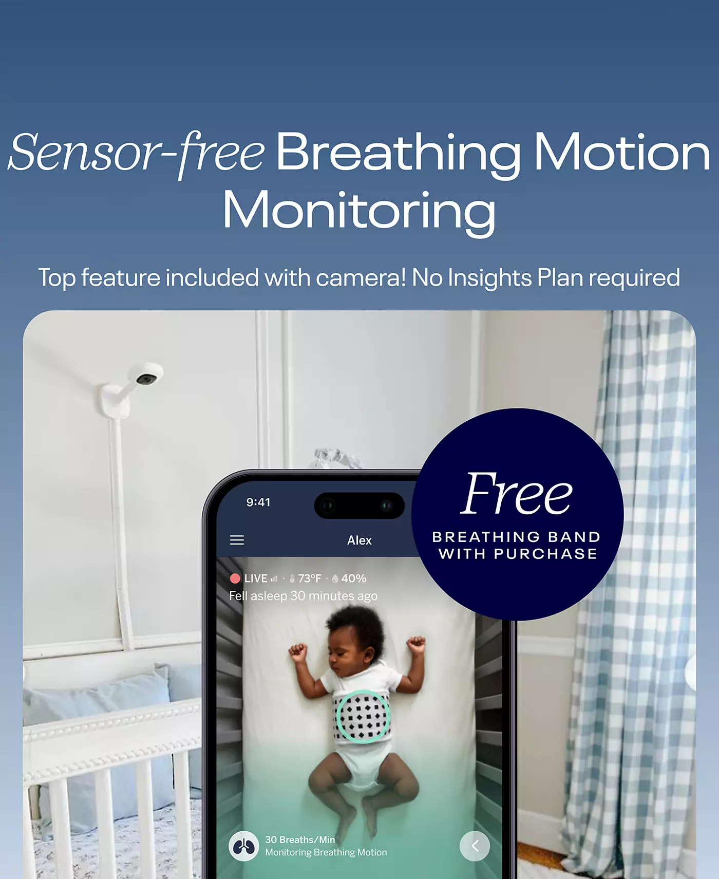 Nanit Pro Smart Baby Monitor и напольная подставка (V2)